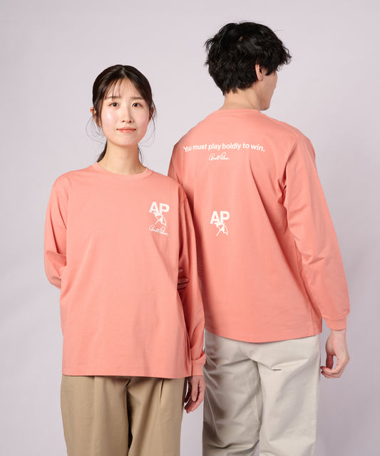 Arnold Palmer バックロゴグラフィック シェア ロングスリーブTシャツ