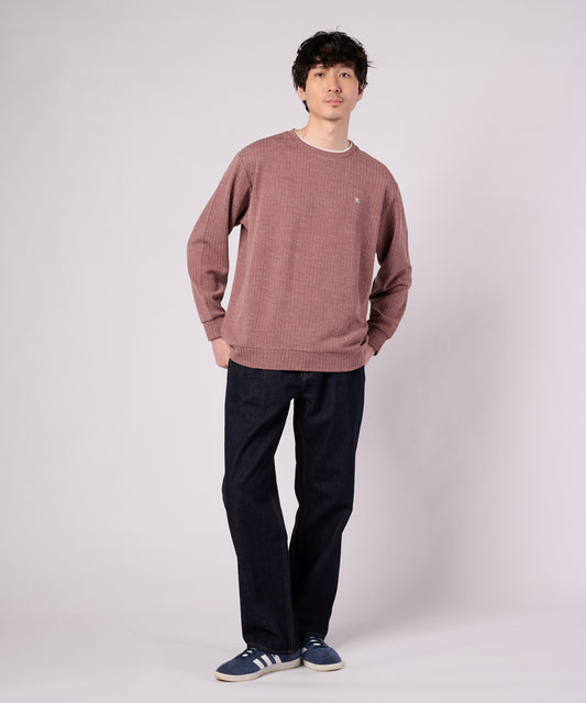 Arnold Palmer ジャガードワッフル シェア フェイクレイヤード プルオーバー