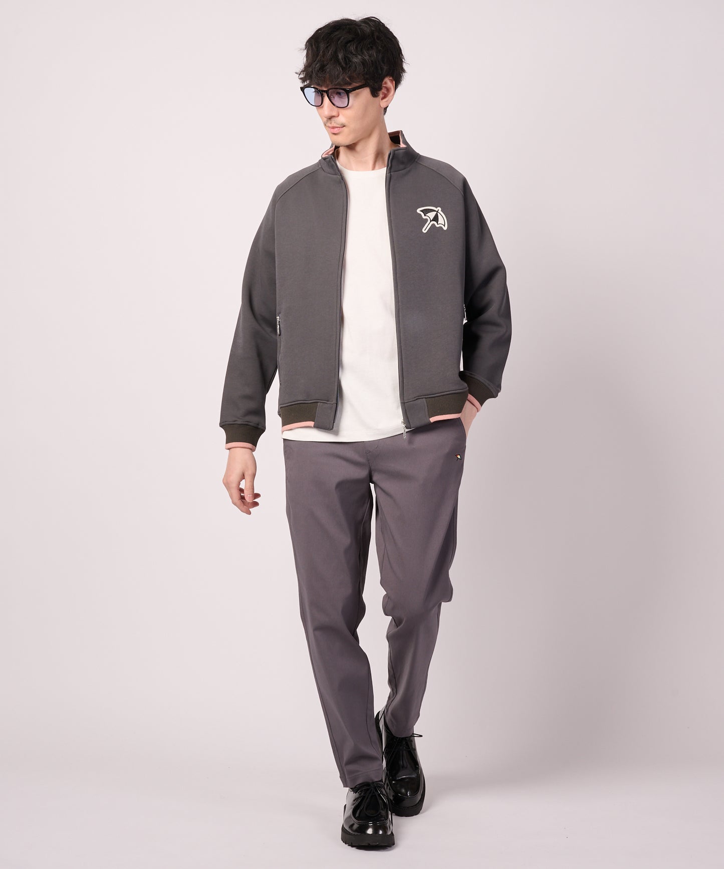 ダンボールニット シェア ジップブルゾン