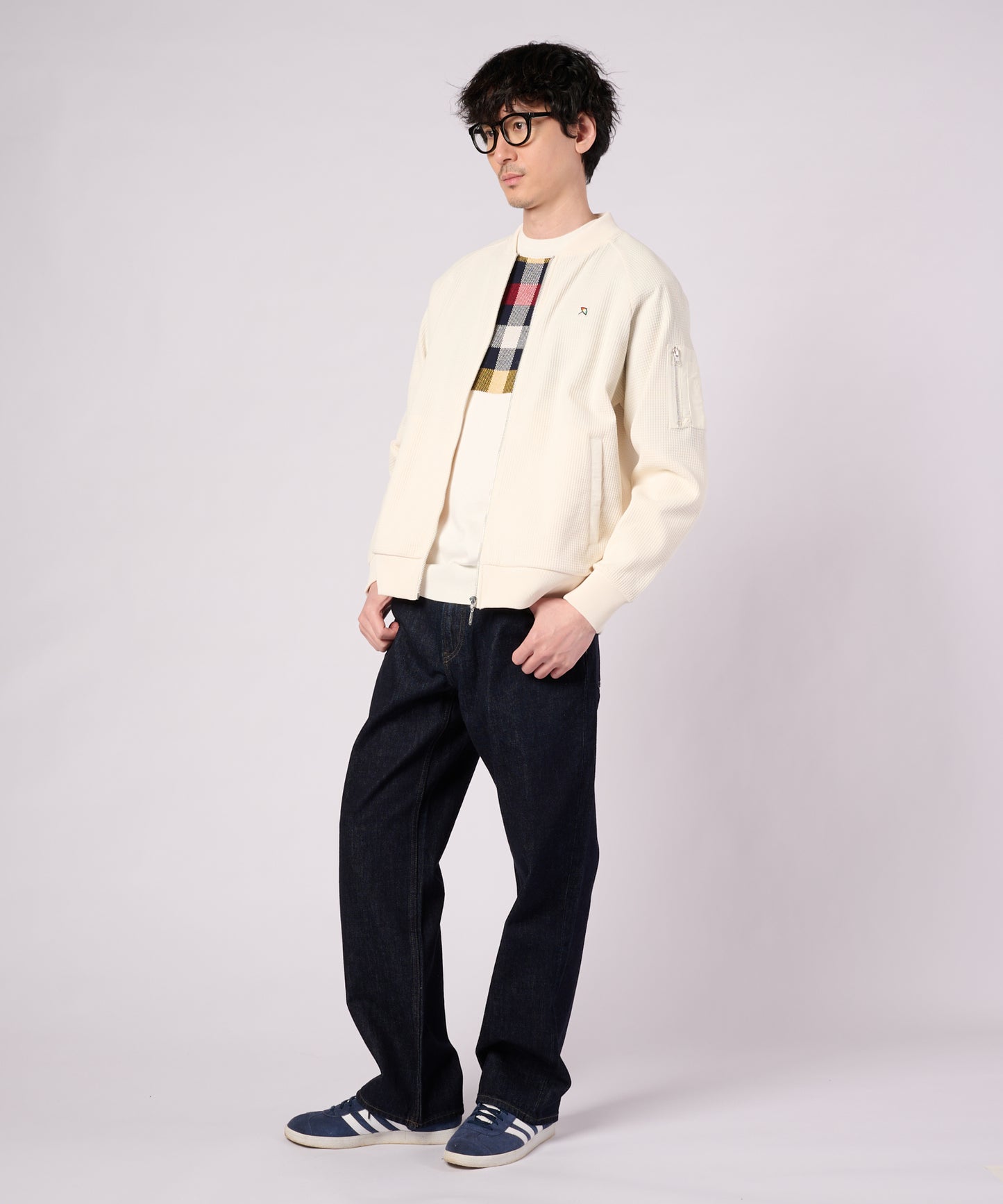 AIR FLEX ワッフル シェア MA-1 ブルゾン