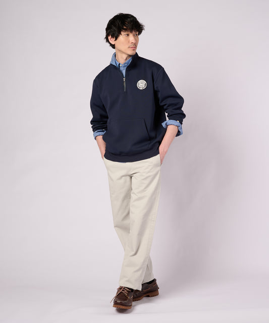 Arnold Palmer ミラノリブポンチ ハーフジップスウェット