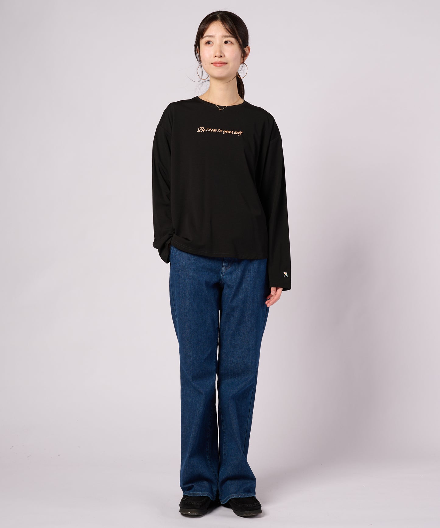 発泡ロゴ ロングスリーブTシャツ
