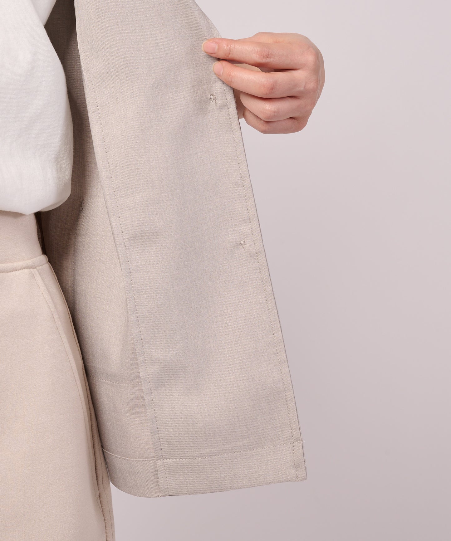 リネンライク ライト テーラードジャケット