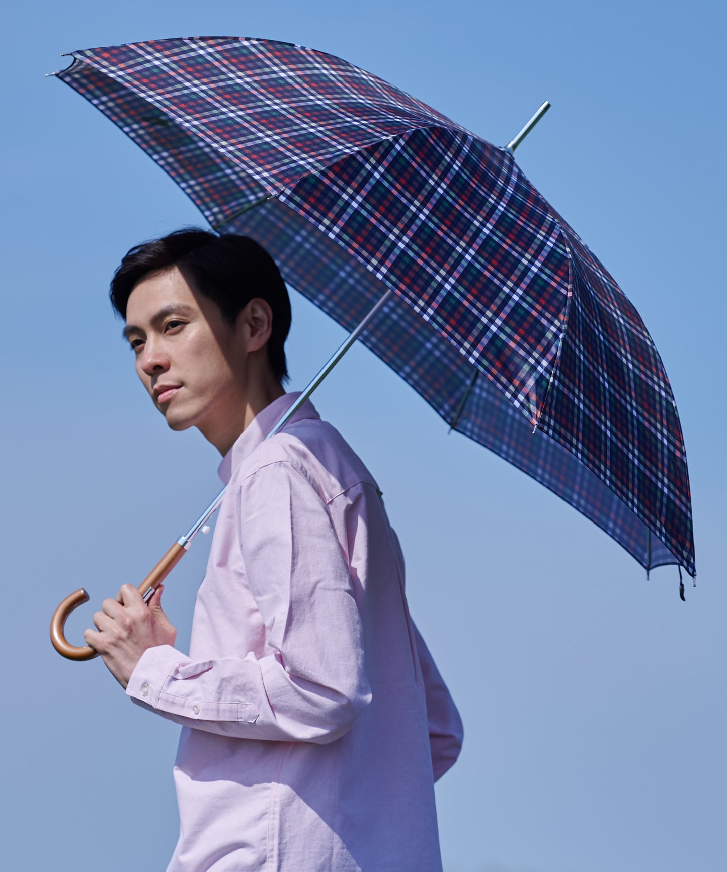 パーマーチェック晴雨兼用シェア長傘 ※ラッピング対応不可