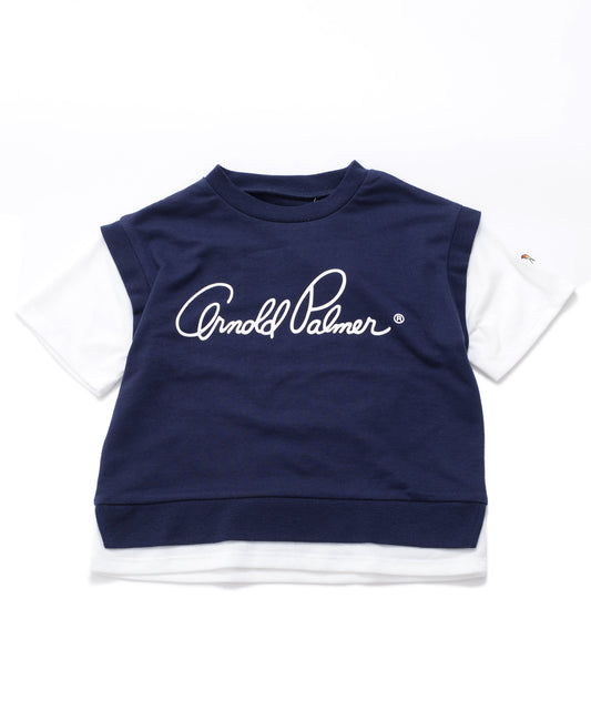 Arnold Palmer 【残り1点】裏毛ベストフェイクレイヤードTシャツ【キッズ】