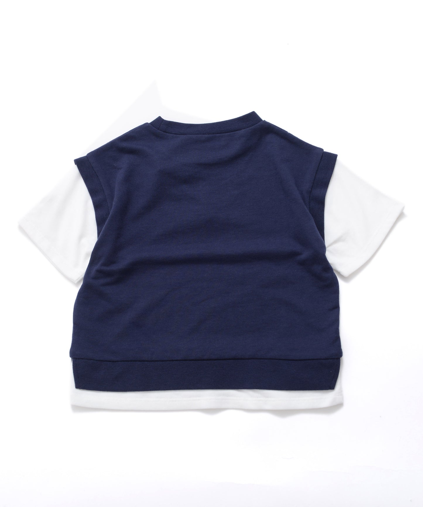 【残り1点】裏毛ベストフェイクレイヤードTシャツ【キッズ】