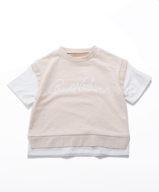 Arnold Palmer  【残り1点】裏毛ベストフェイクレイヤードTシャツ【キッズ】