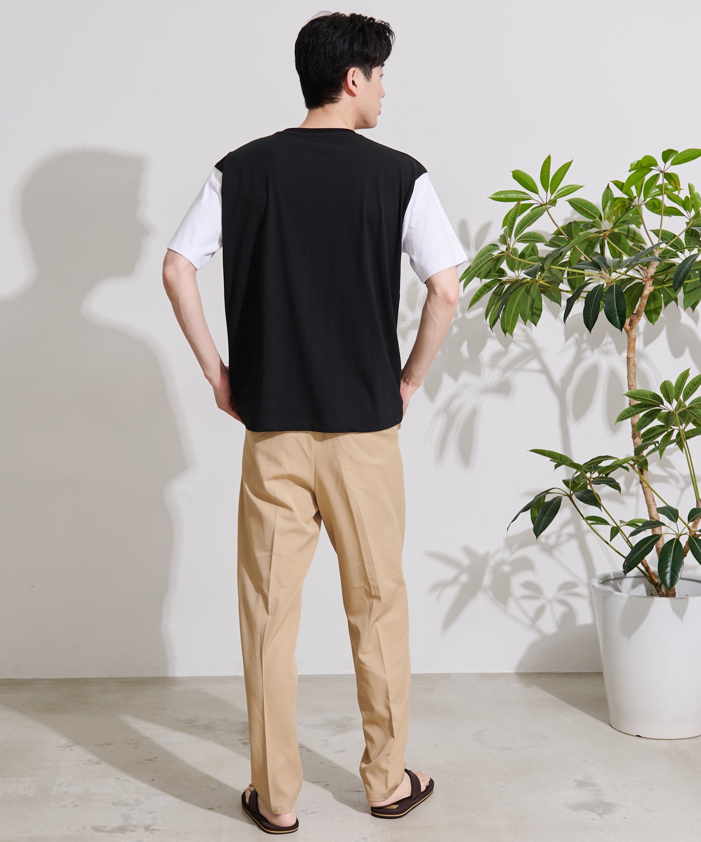 【残り2点】USAコットン配色Tシャツ