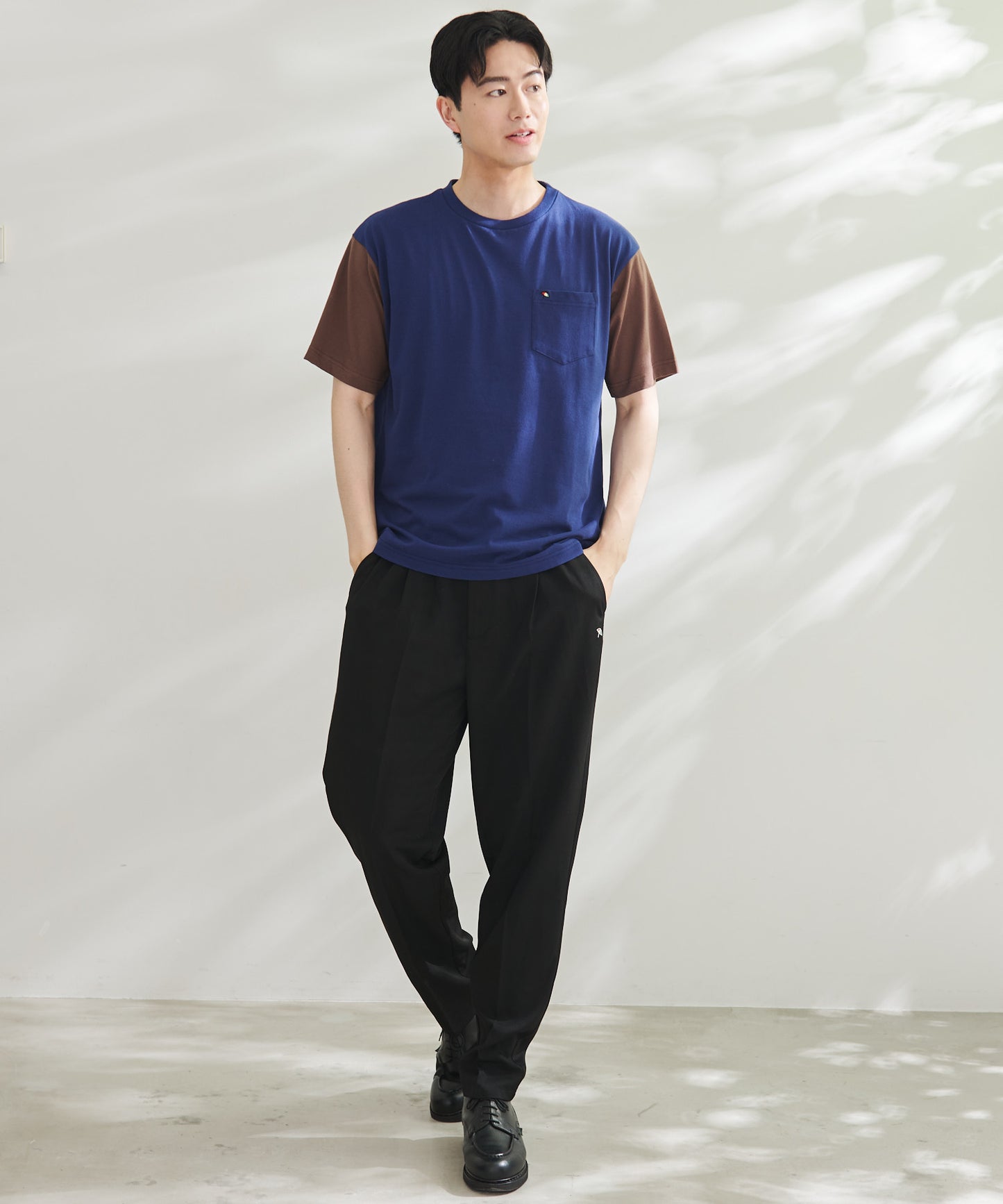 【残り2点】USAコットン配色Tシャツ