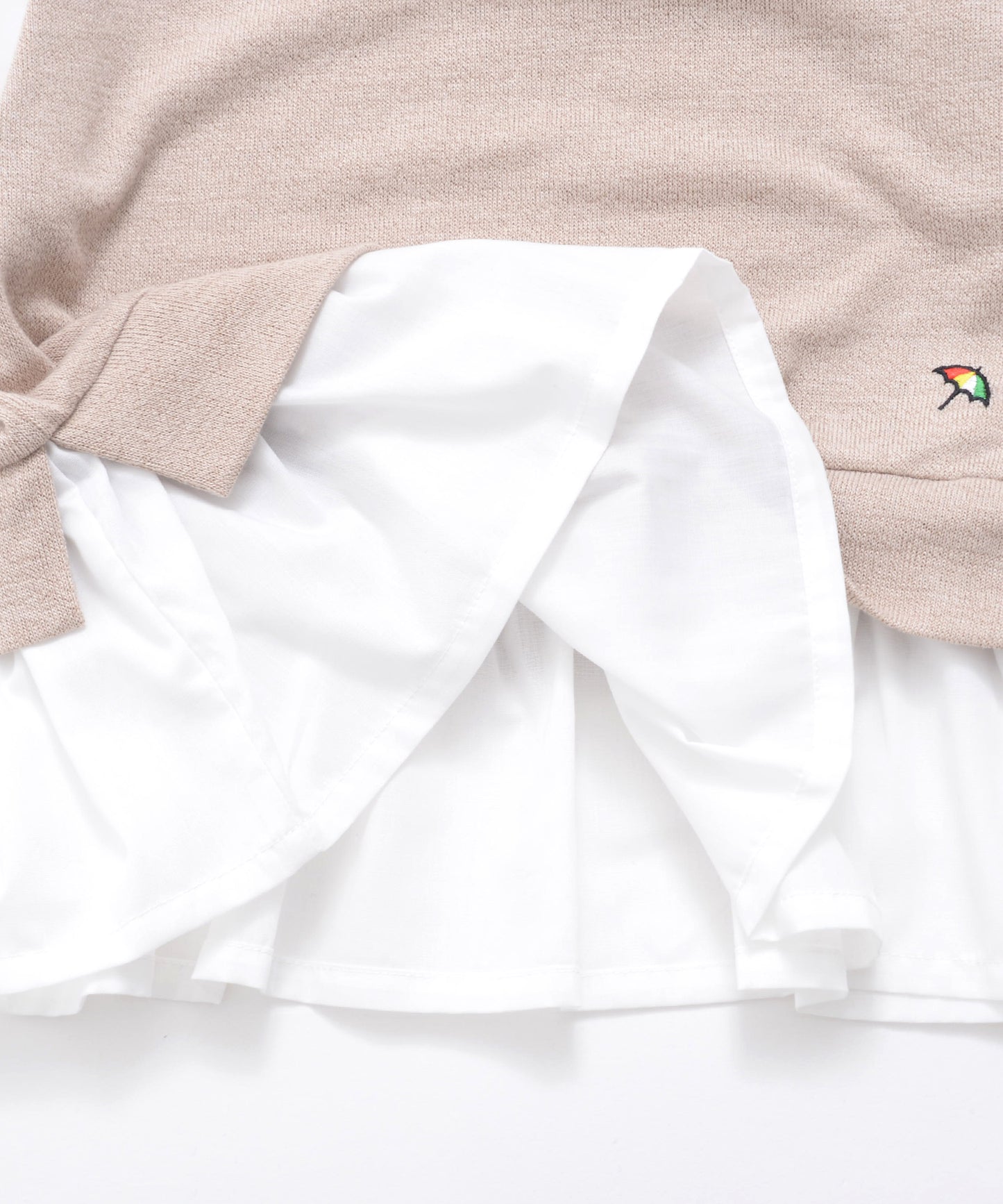 【残り2点】ニットフェイクレイヤードTシャツ【キッズ】