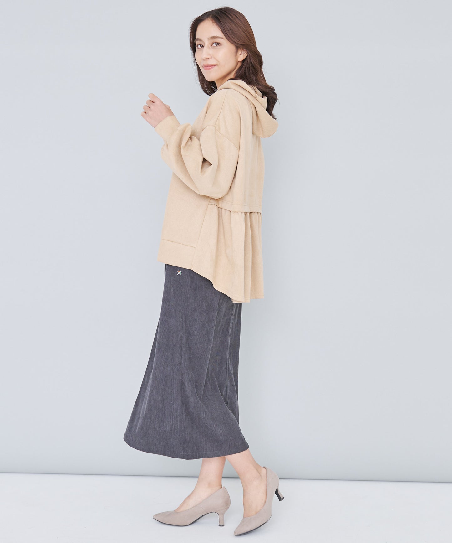 コーデュロイ タックスカート