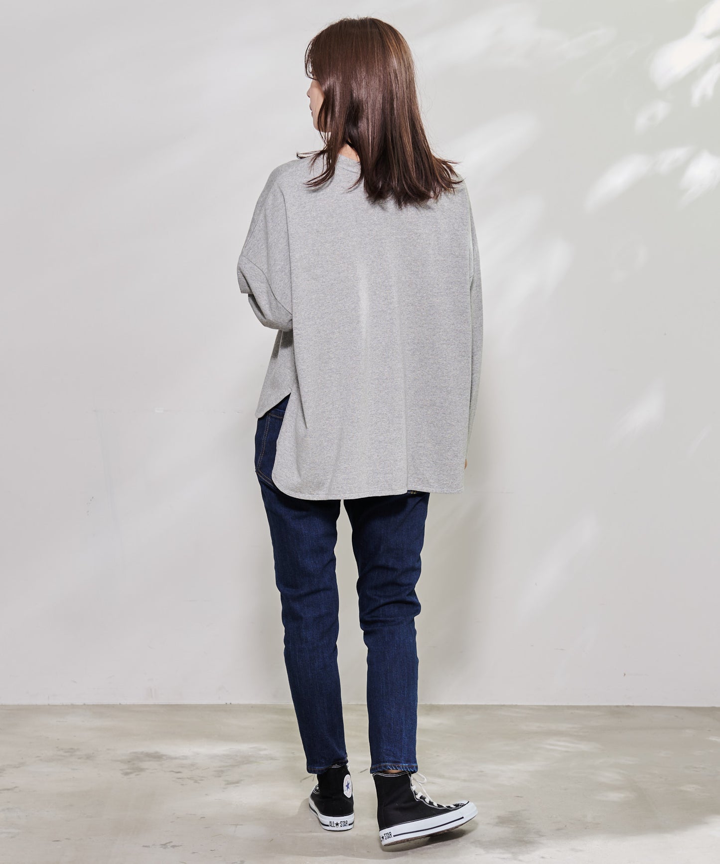 ラウンドヘム ロングスリーブワイドTEE