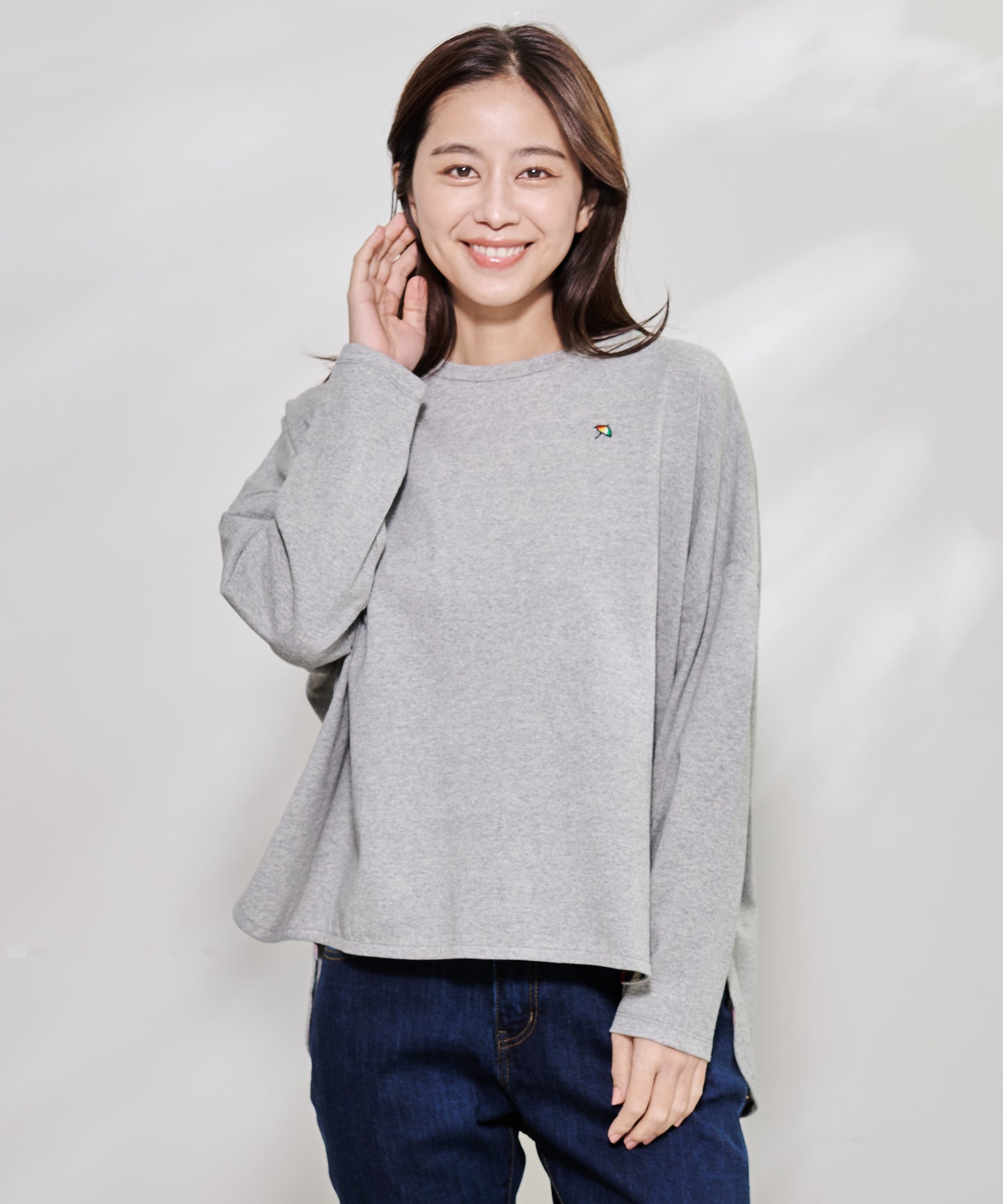 ラウンドヘム ロングスリーブワイドTEE