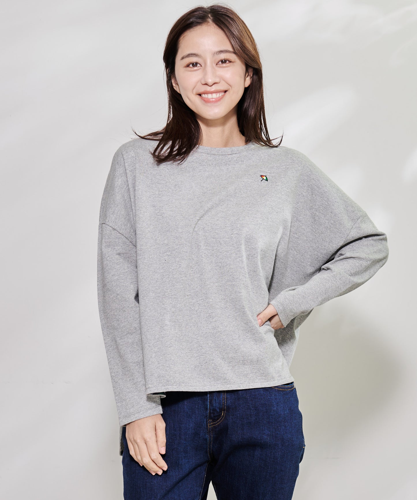 ラウンドヘム ロングスリーブワイドTEE