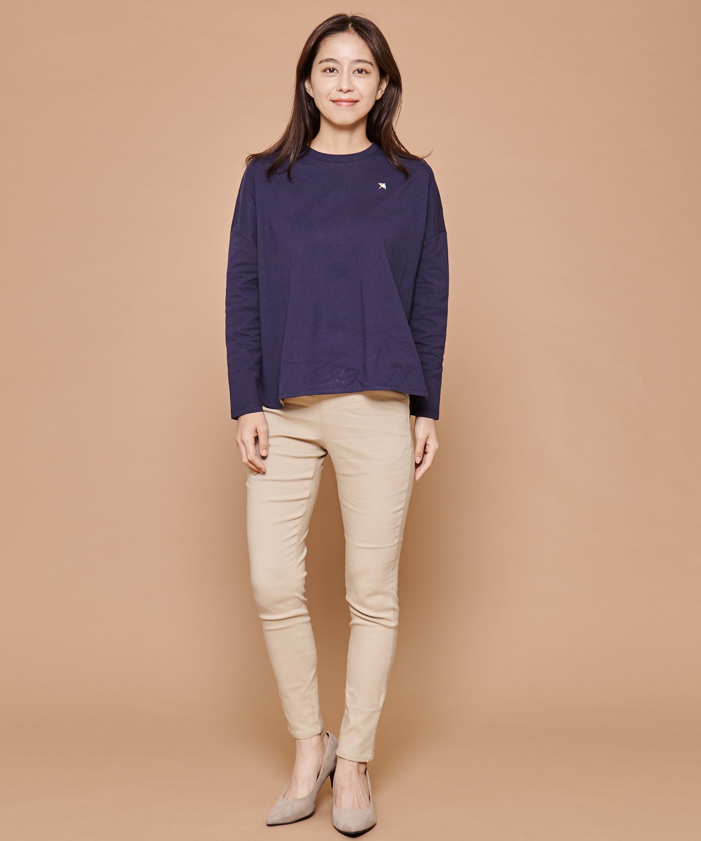 ラウンドヘム ロングスリーブワイドTEE