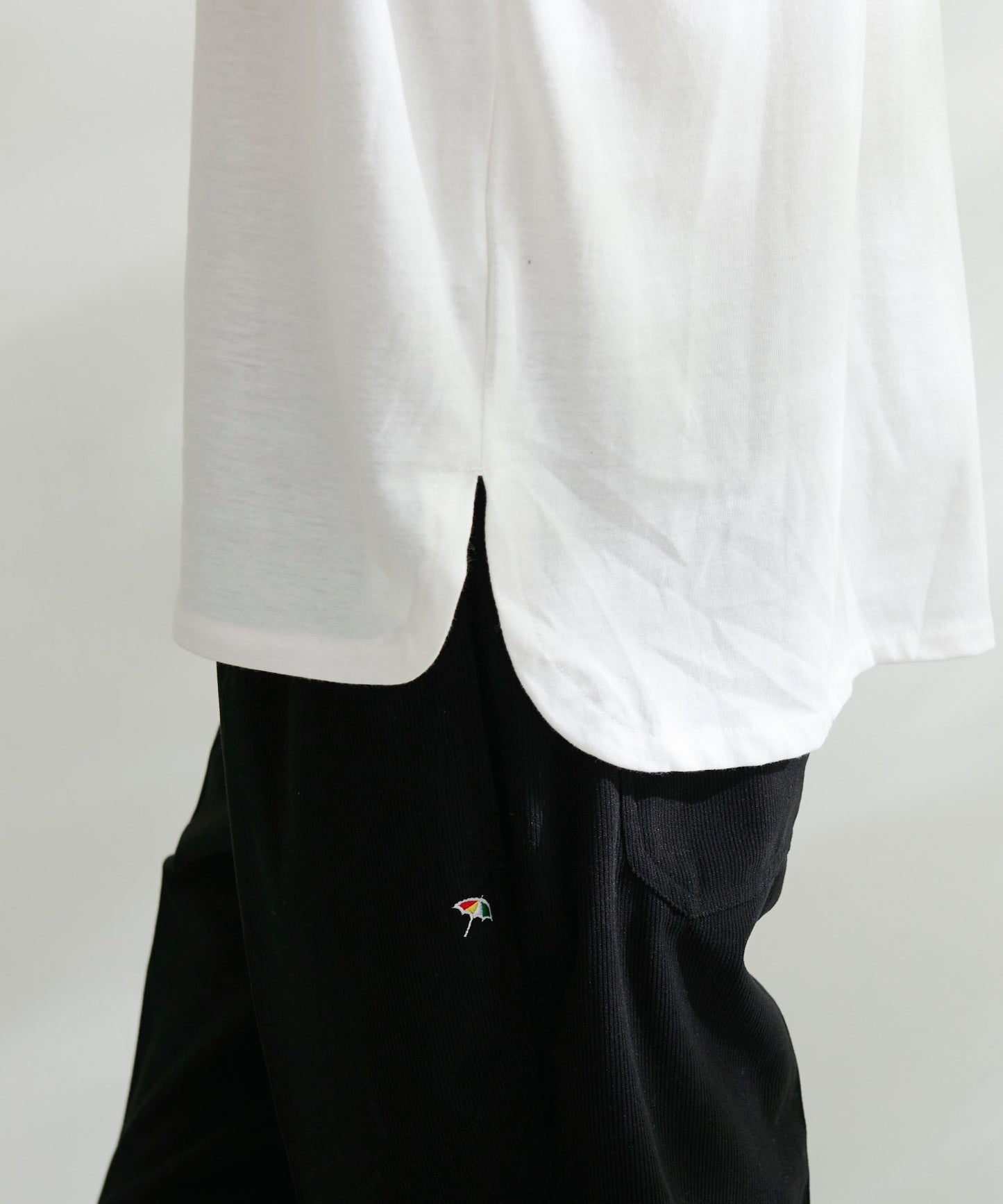 シェア T/Rブークレカーディガン + ロングTシャツセット
