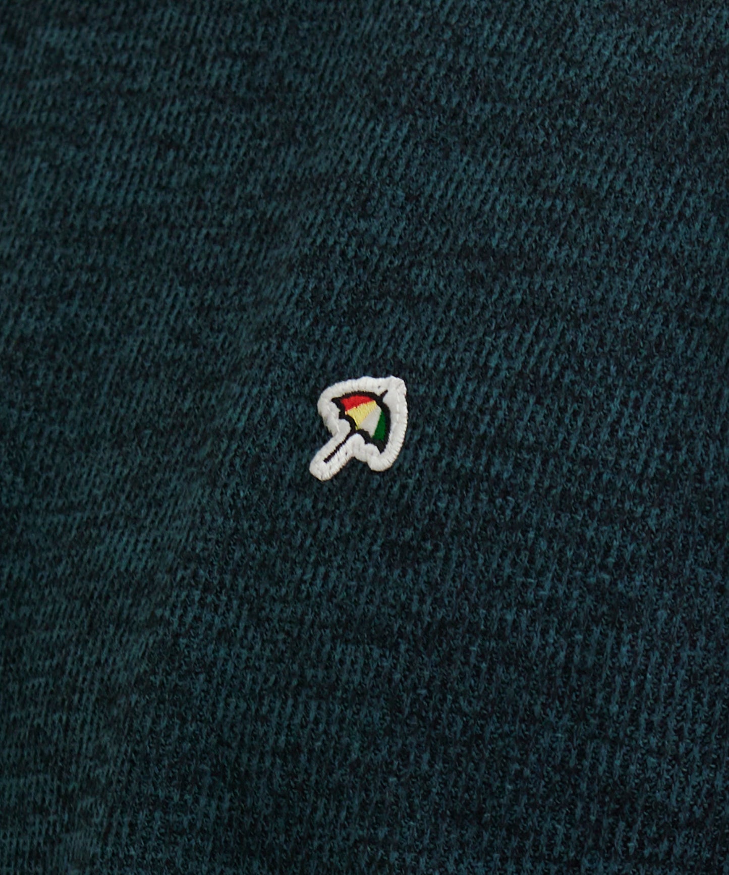 畔ニットソーモックネックフェイクレイヤードロングTシャツ