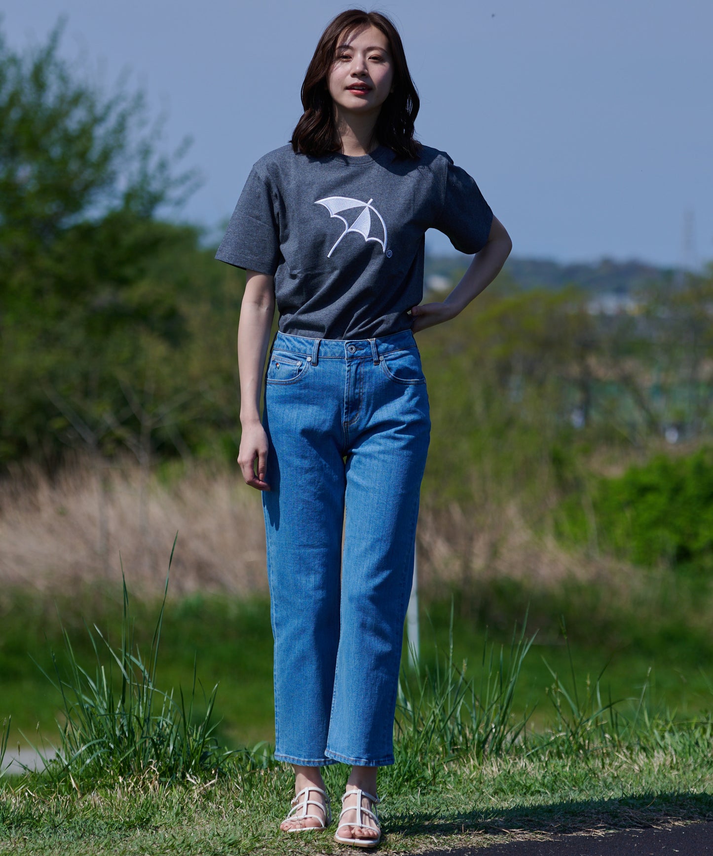 CYCLO 天竺シェアアンブレラロゴTシャツ