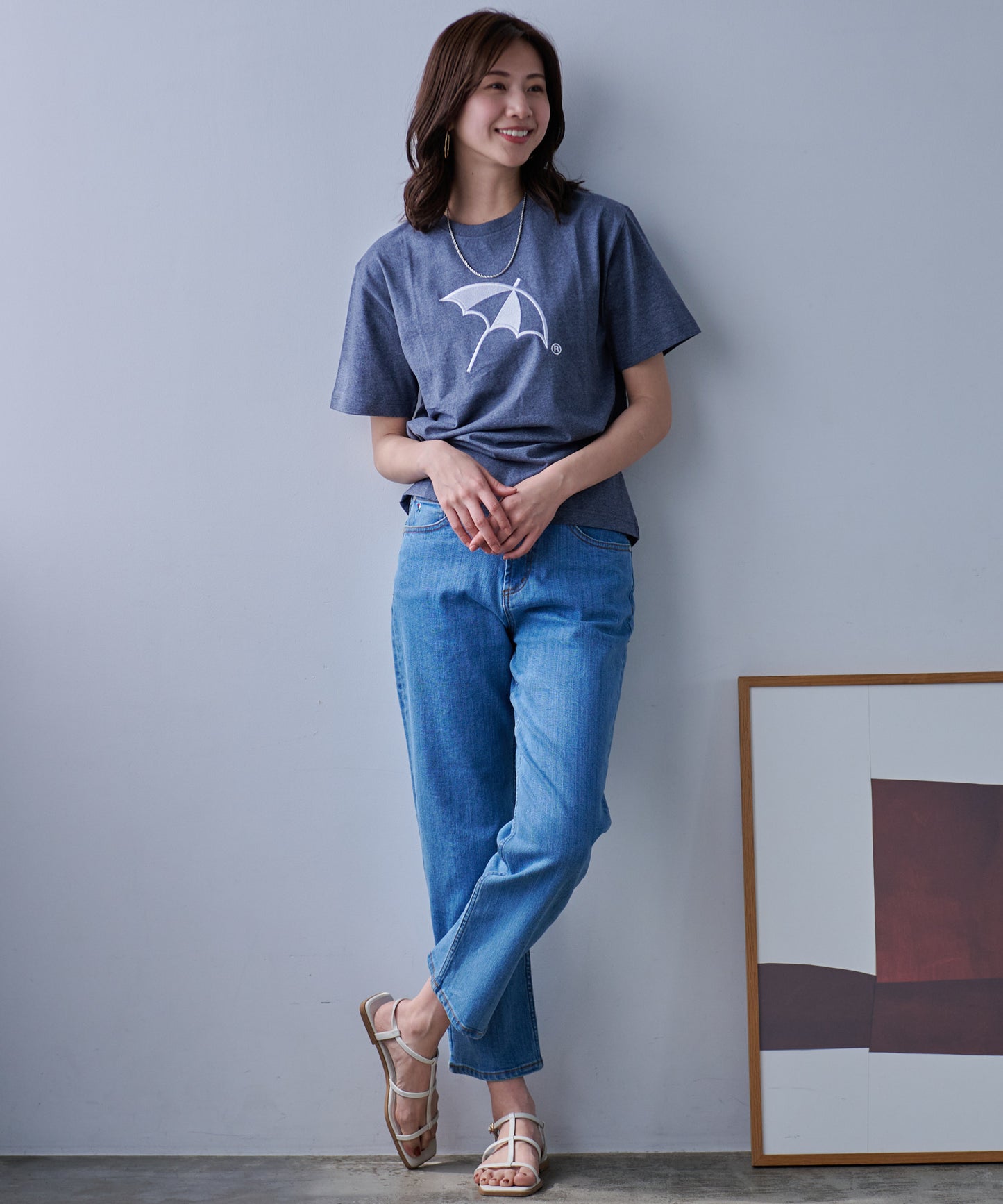 CYCLO 天竺シェアアンブレラロゴTシャツ