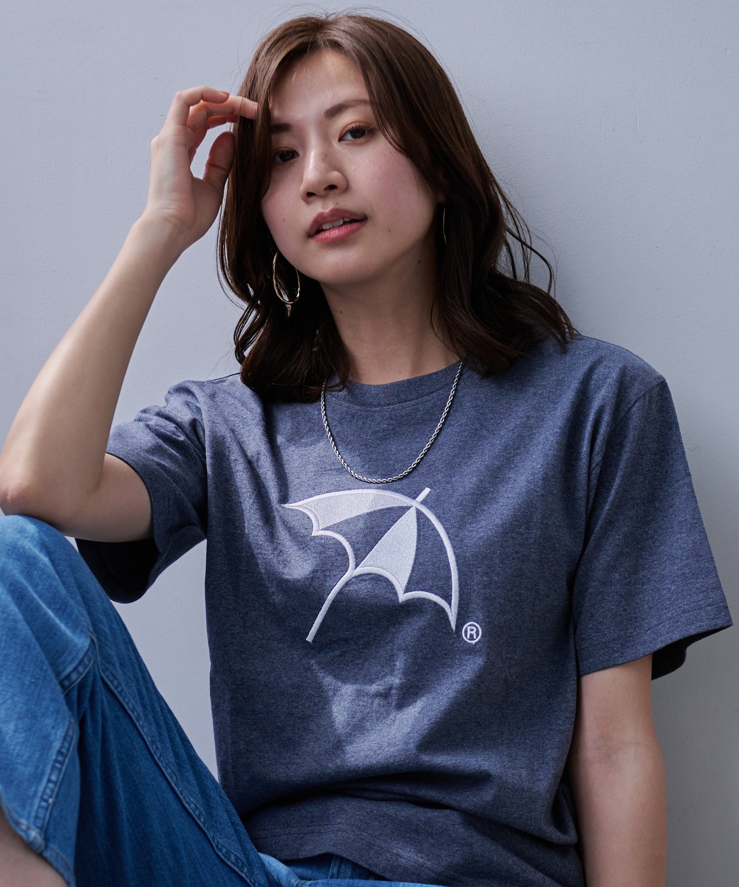 CYCLO 天竺シェアアンブレラロゴTシャツ