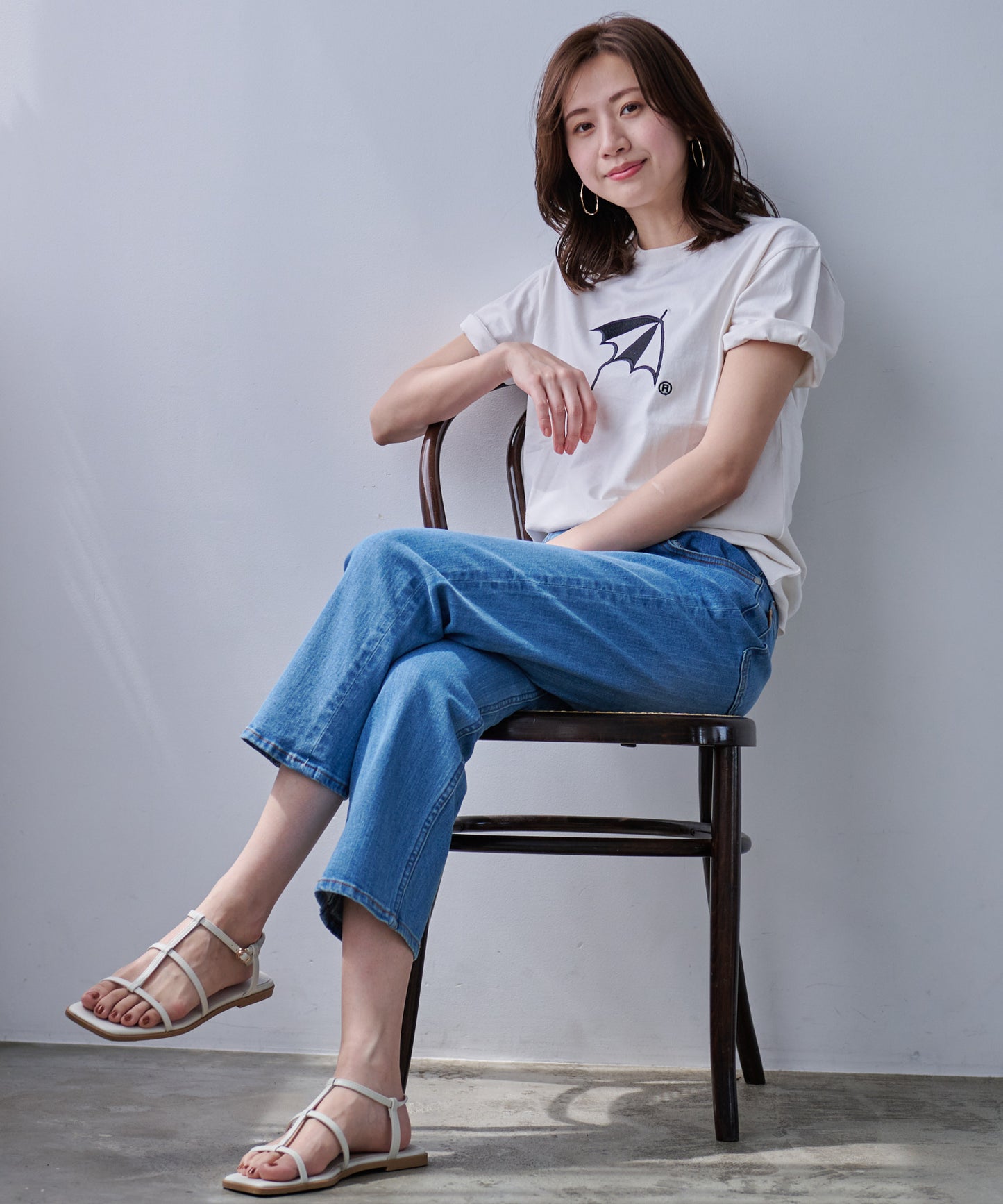 CYCLO 天竺シェアアンブレラロゴTシャツ