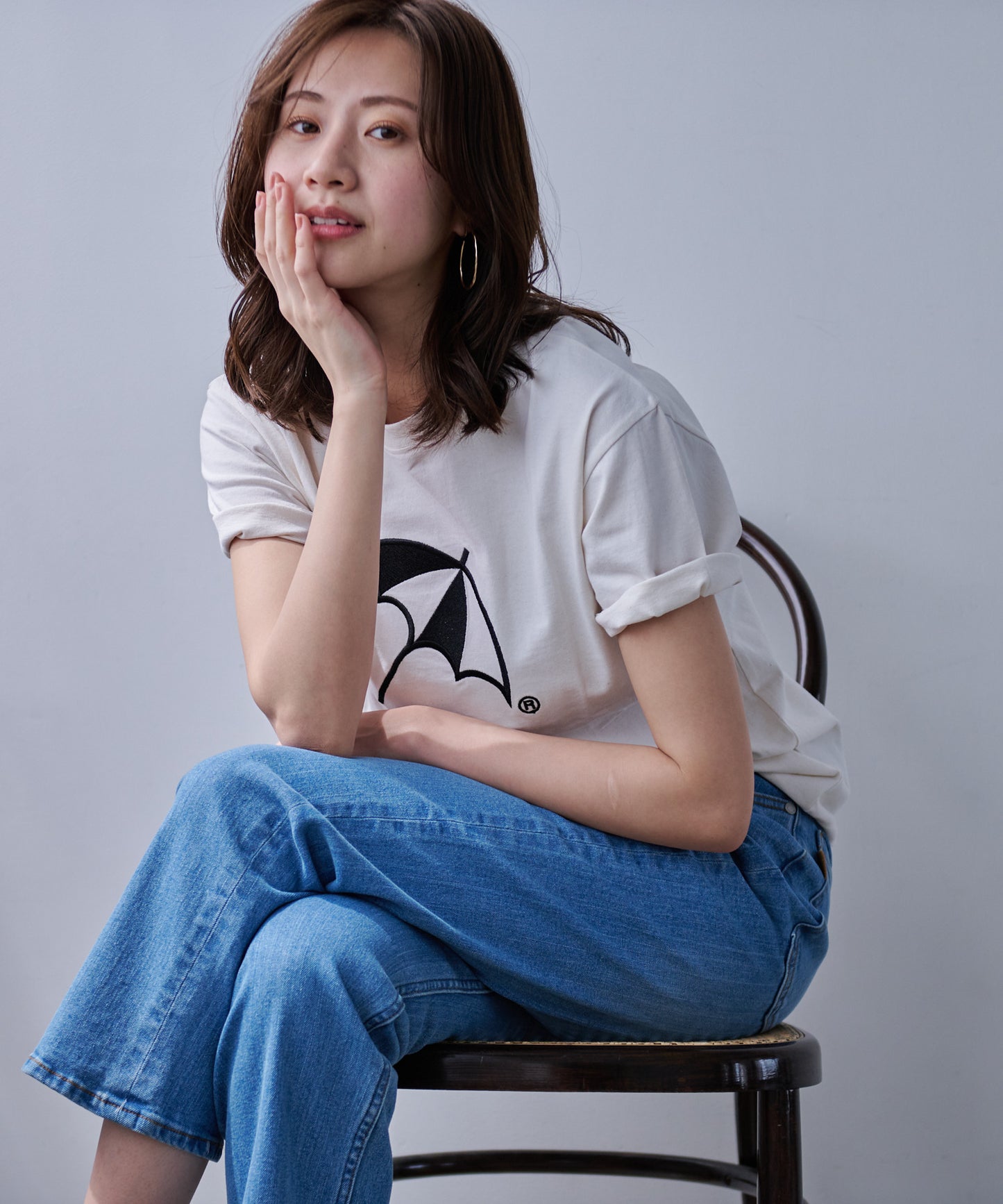 CYCLO 天竺シェアアンブレラロゴTシャツ