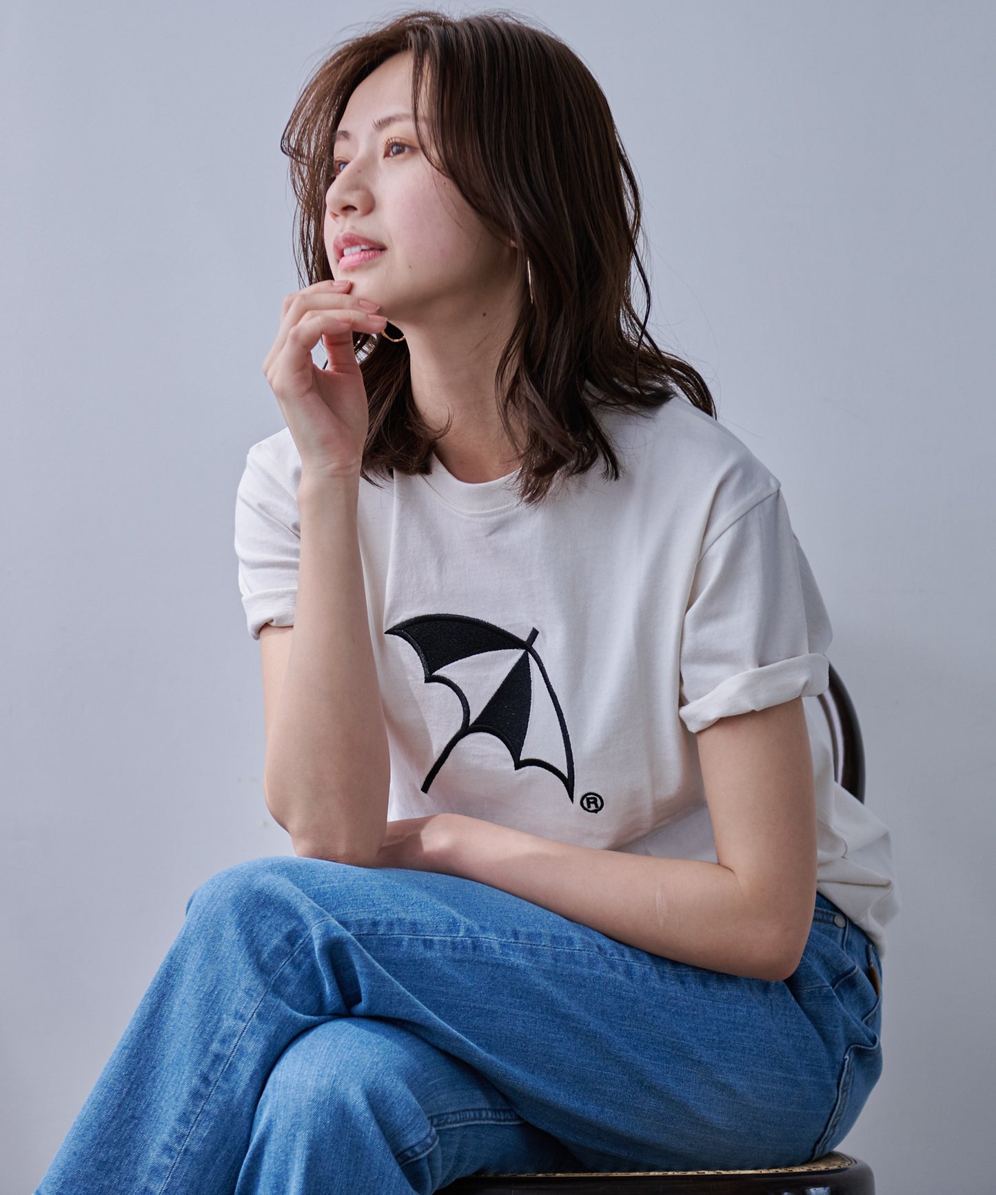 CYCLO 天竺シェアアンブレラロゴTシャツ