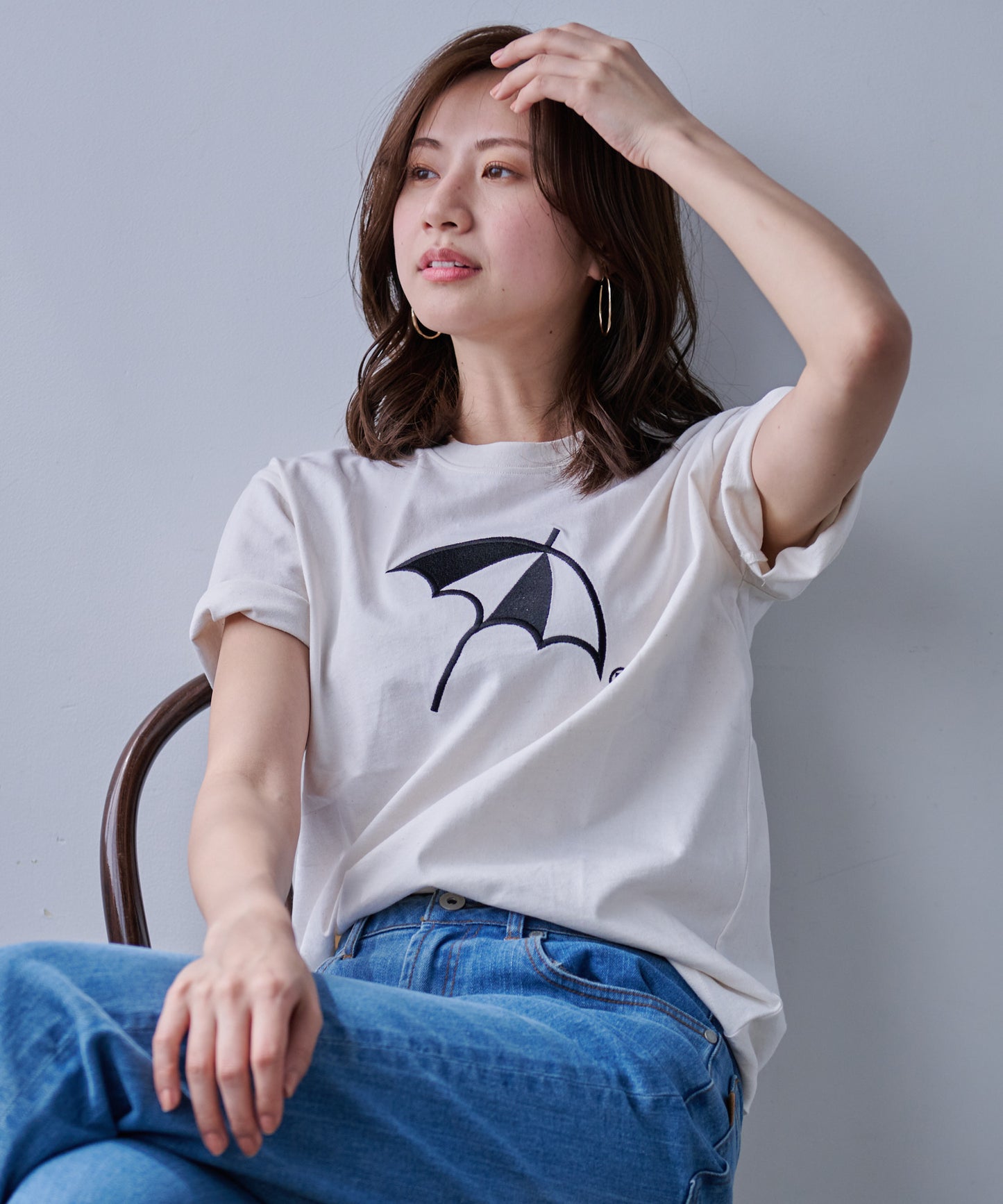 CYCLO 天竺シェアアンブレラロゴTシャツ