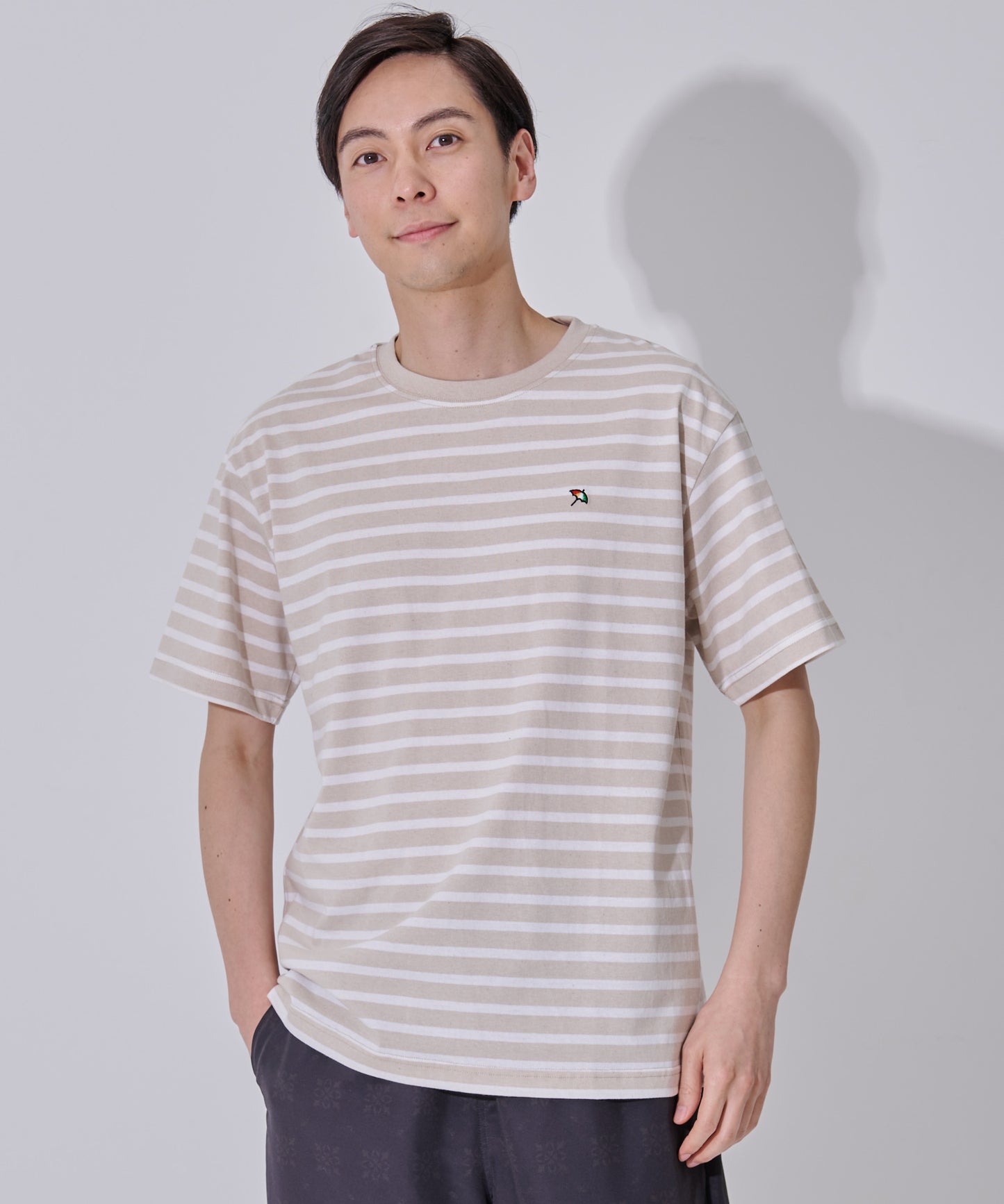 CYCLO ボーダー天竺シェアTシャツ
