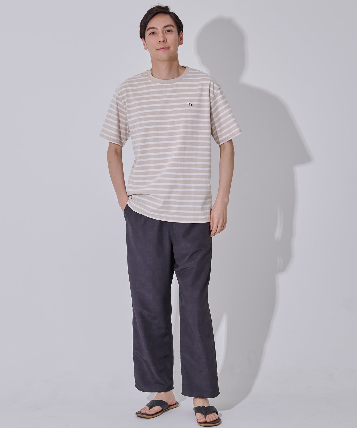 CYCLO ボーダー天竺シェアTシャツ