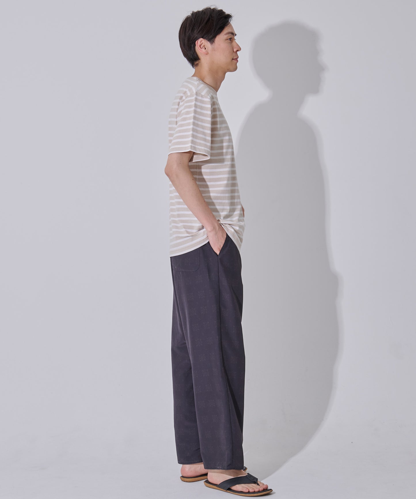 CYCLO ボーダー天竺シェアTシャツ