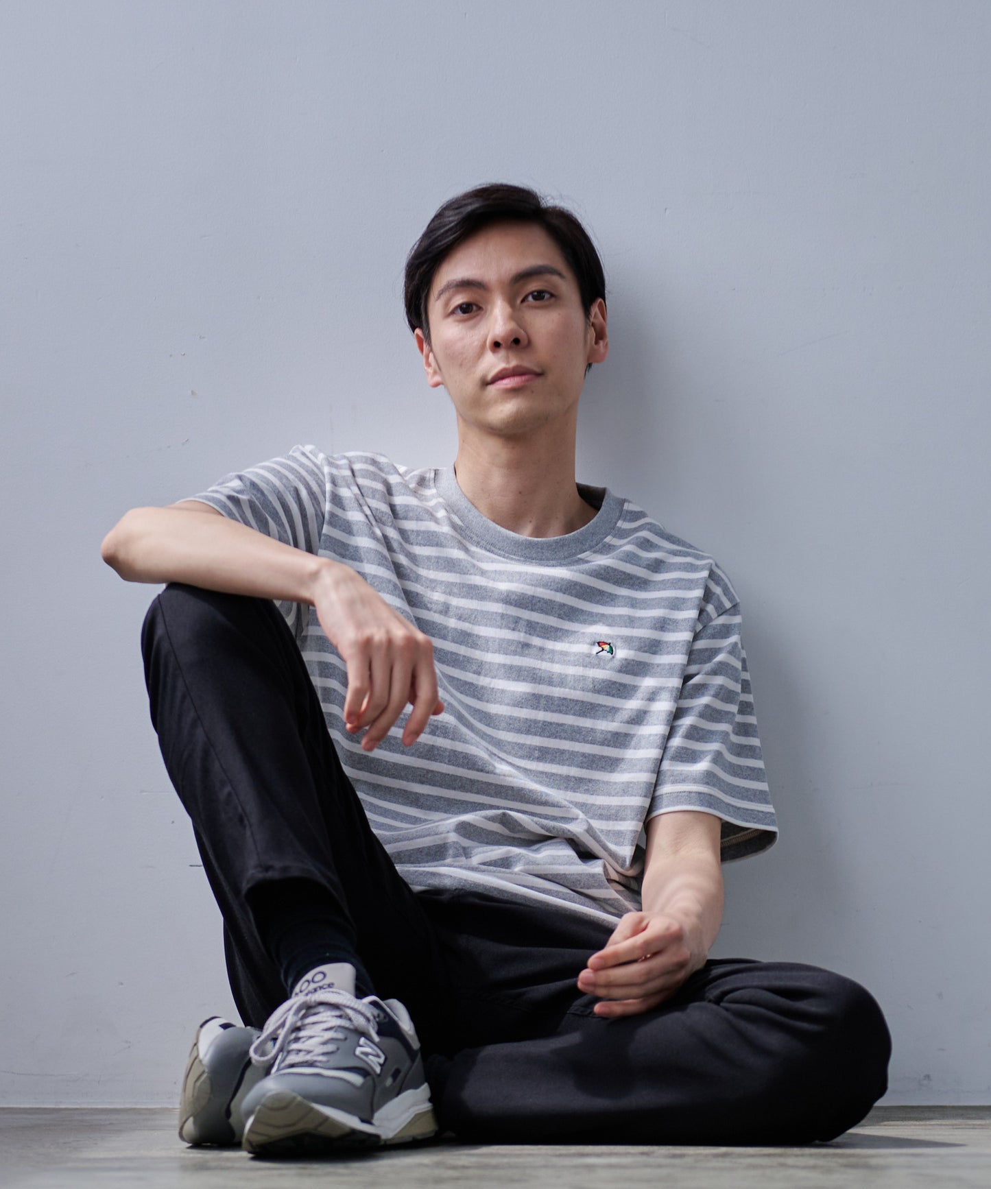CYCLO ボーダー天竺シェアTシャツ