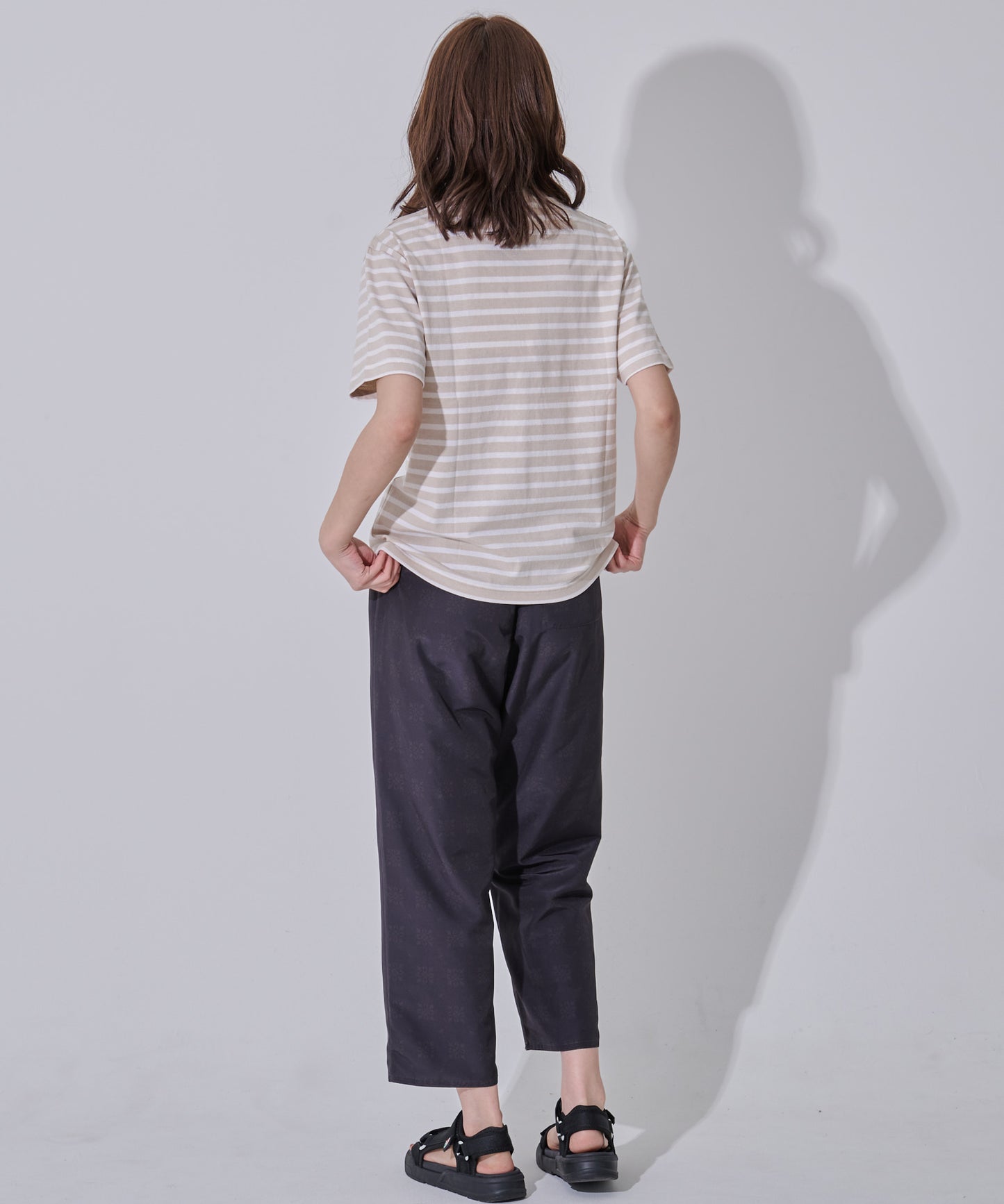 CYCLO ボーダー天竺シェアTシャツ