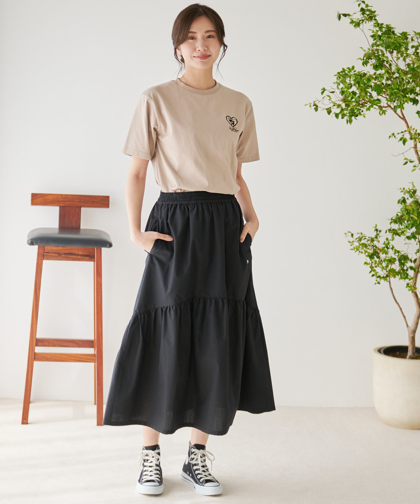 ハートモチーフシェアTシャツ