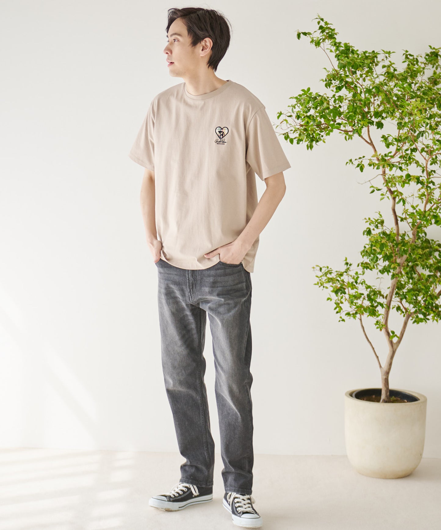 ハートモチーフシェアTシャツ