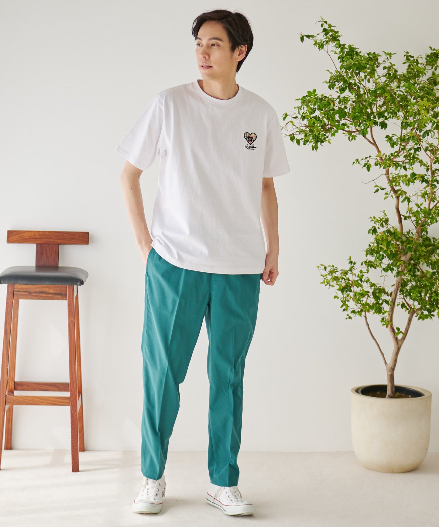 ハートモチーフシェアTシャツ