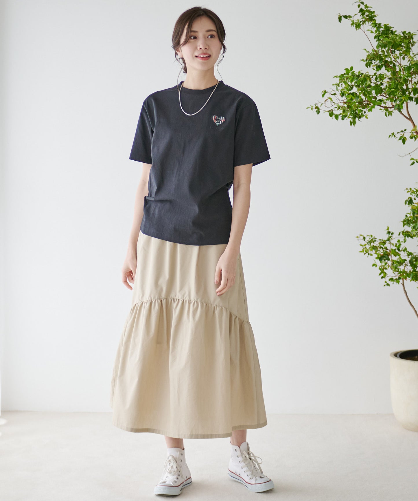 ハートモチーフシェアTシャツ