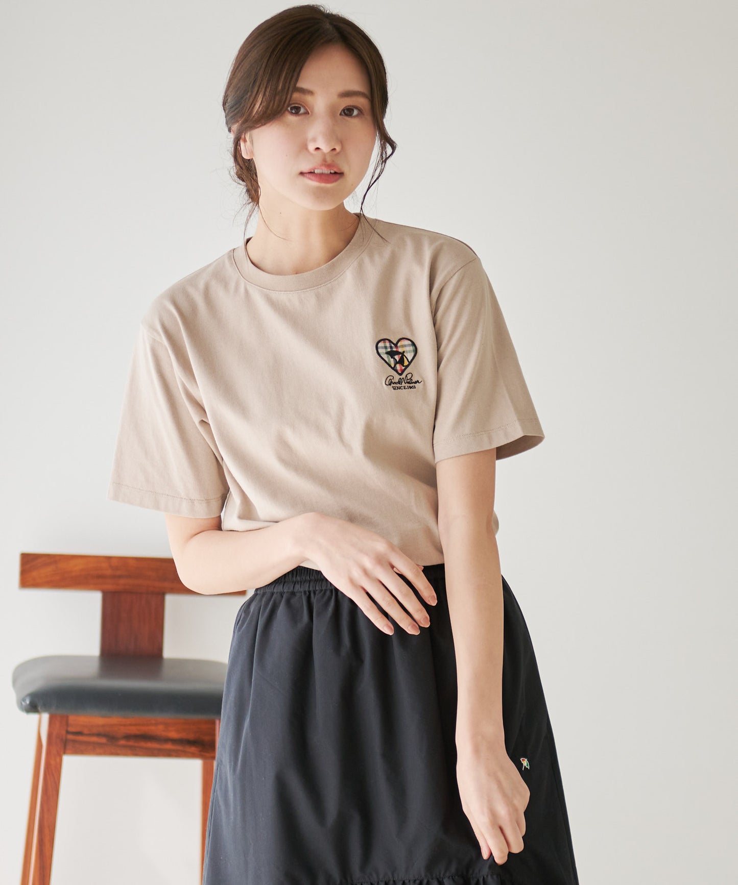 ハートモチーフシェアTシャツ