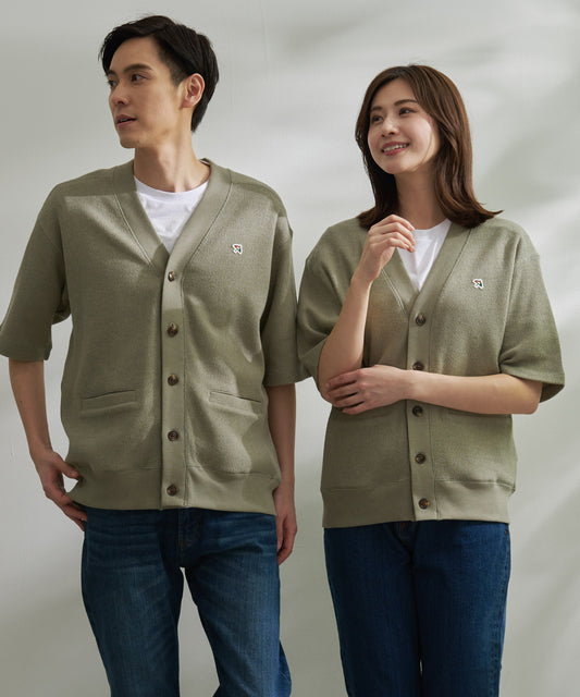 Arnold Palmer ダブルフェイスニットソーシェア5分袖カーディガン