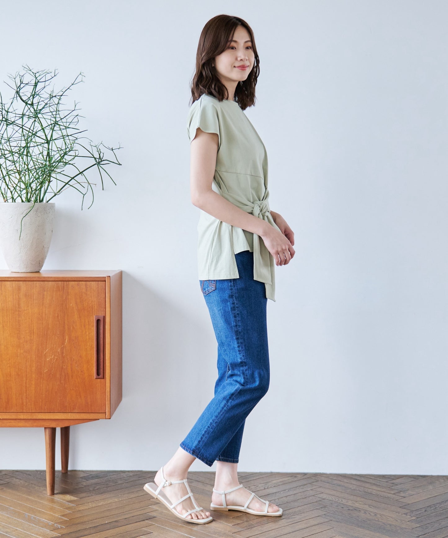 【残り3点】アシメ 前結びTシャツ