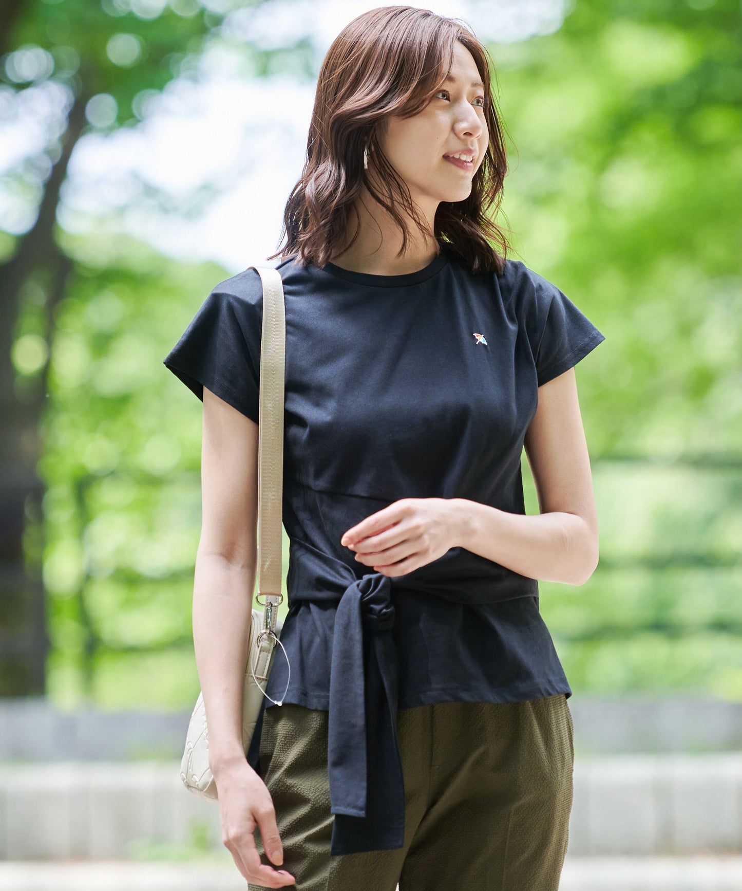 【残り3点】アシメ 前結びTシャツ