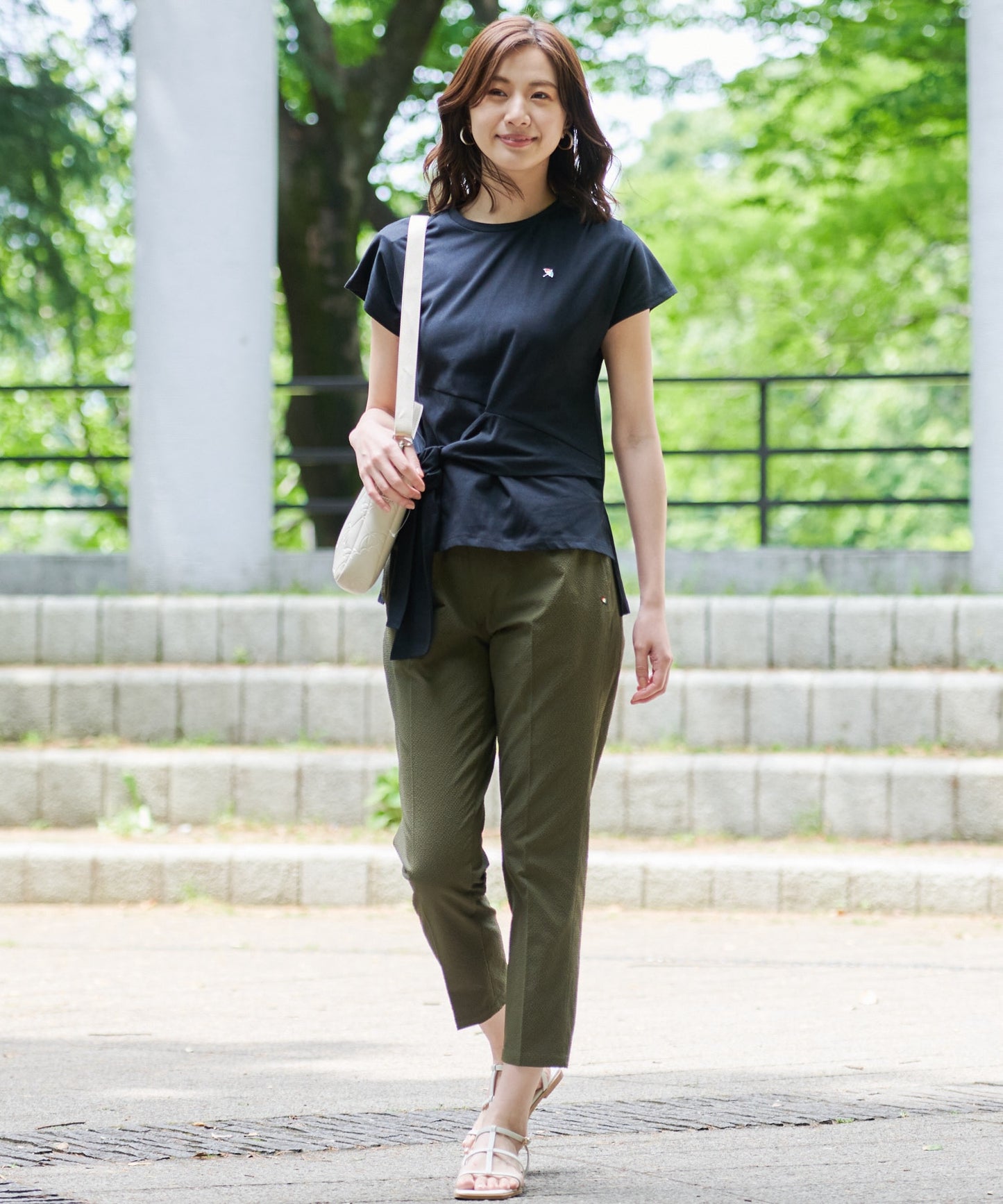 【残り3点】アシメ 前結びTシャツ