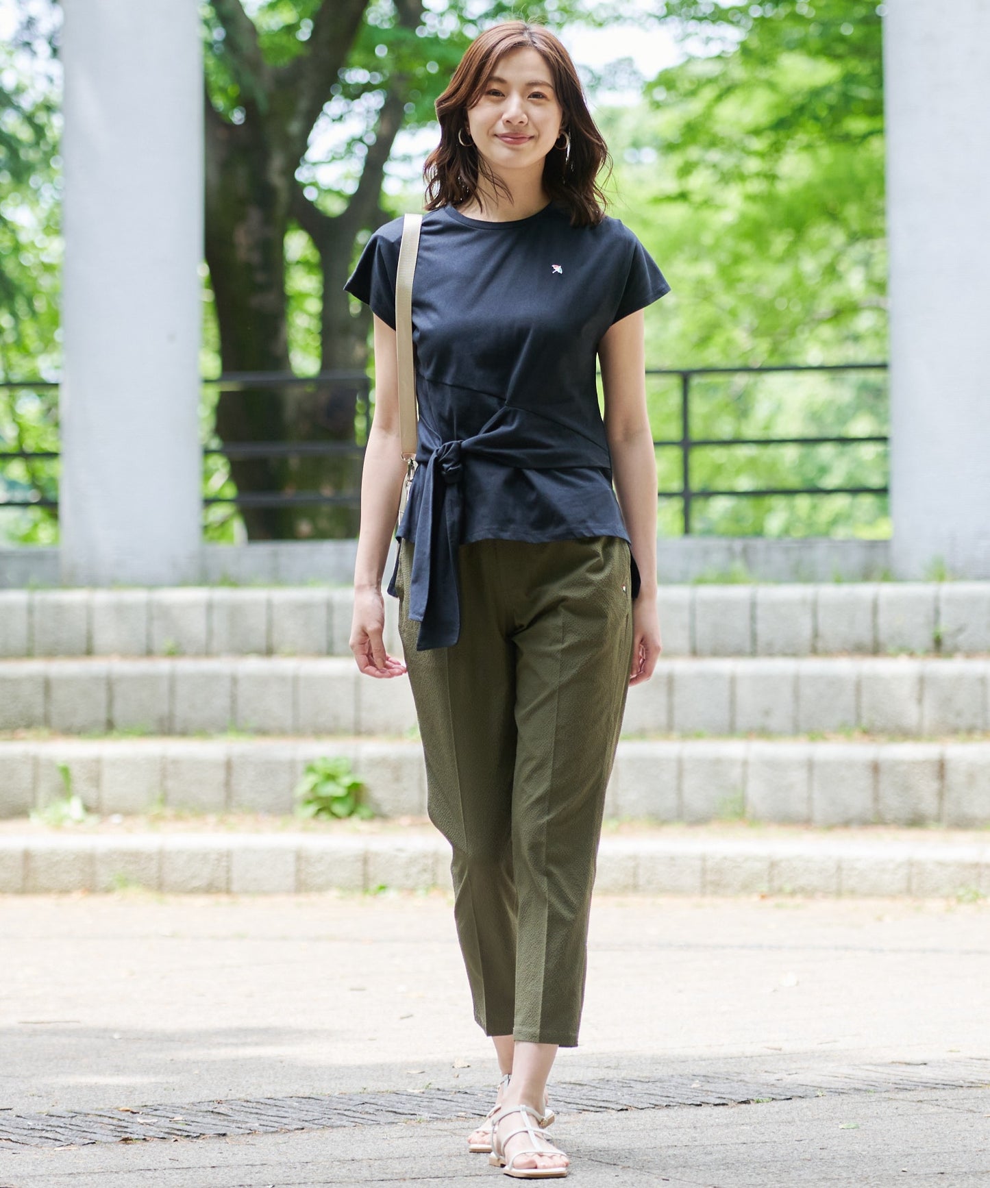 【残り3点】アシメ 前結びTシャツ