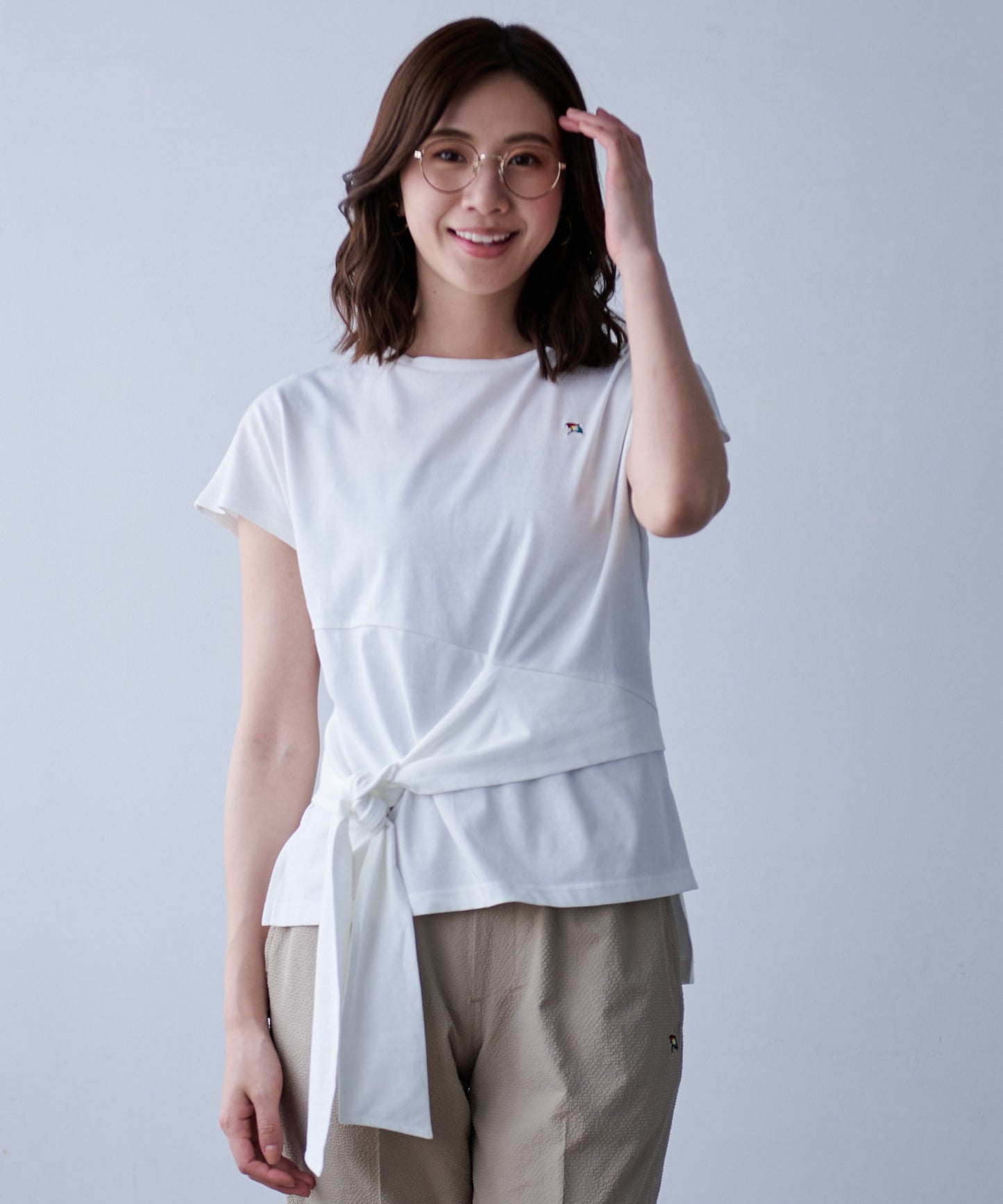 【残り3点】アシメ 前結びTシャツ