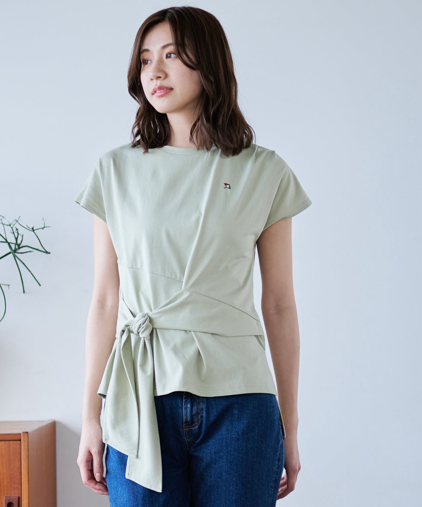 【残り3点】アシメ 前結びTシャツ