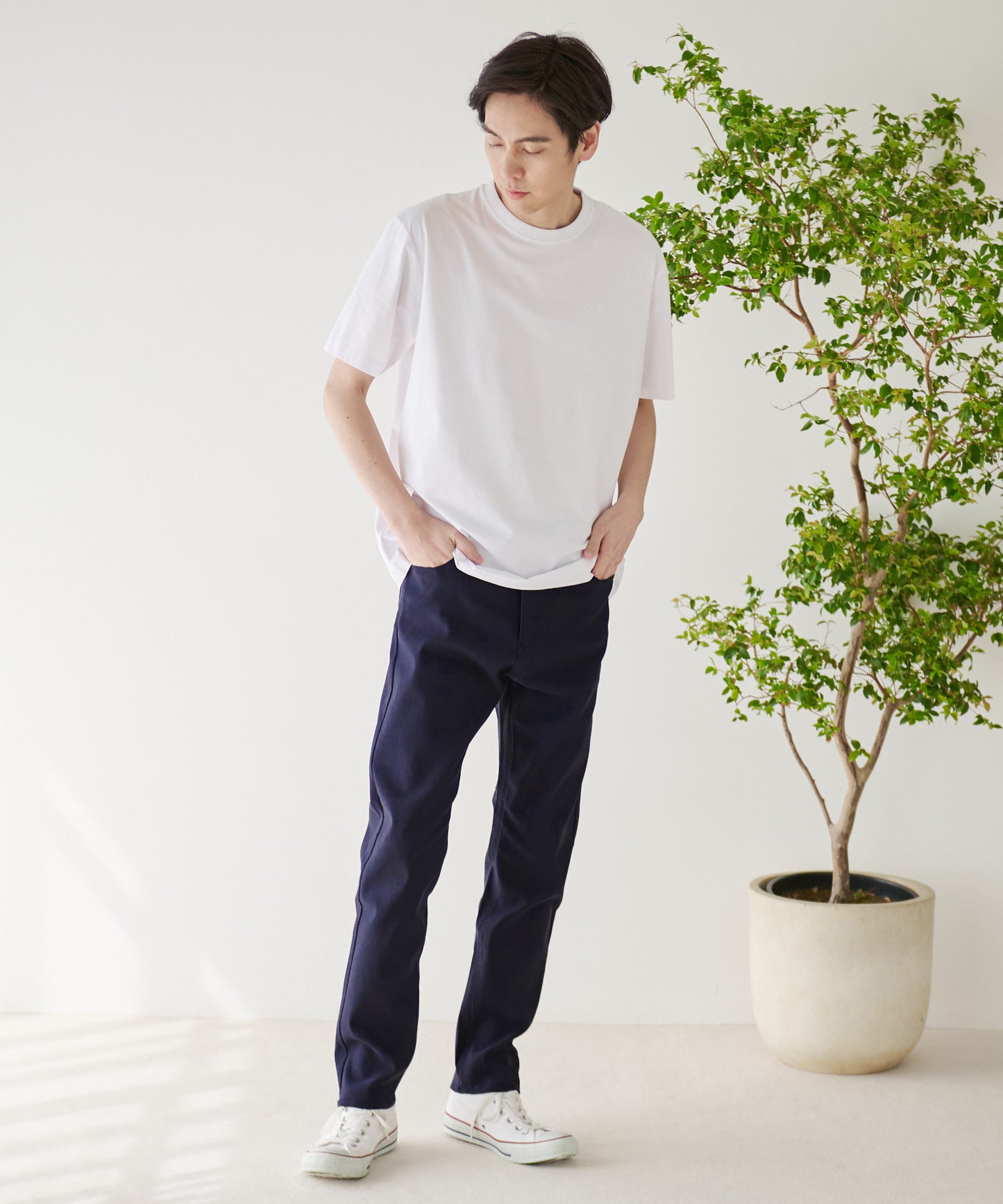 【残り1点】テーパードストレッチチノパンツ