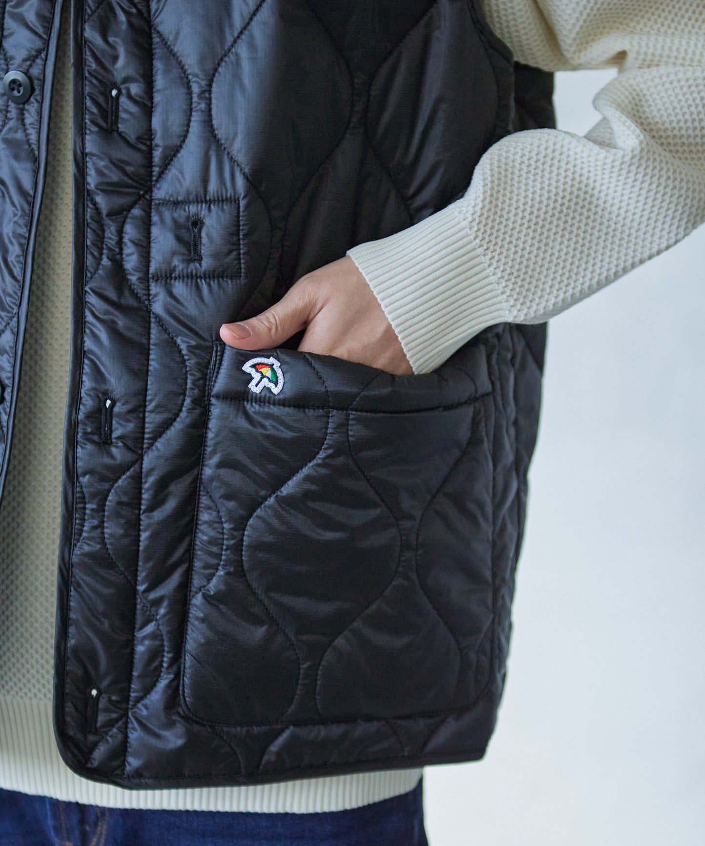 ベストライナーフードレスショートモッズ