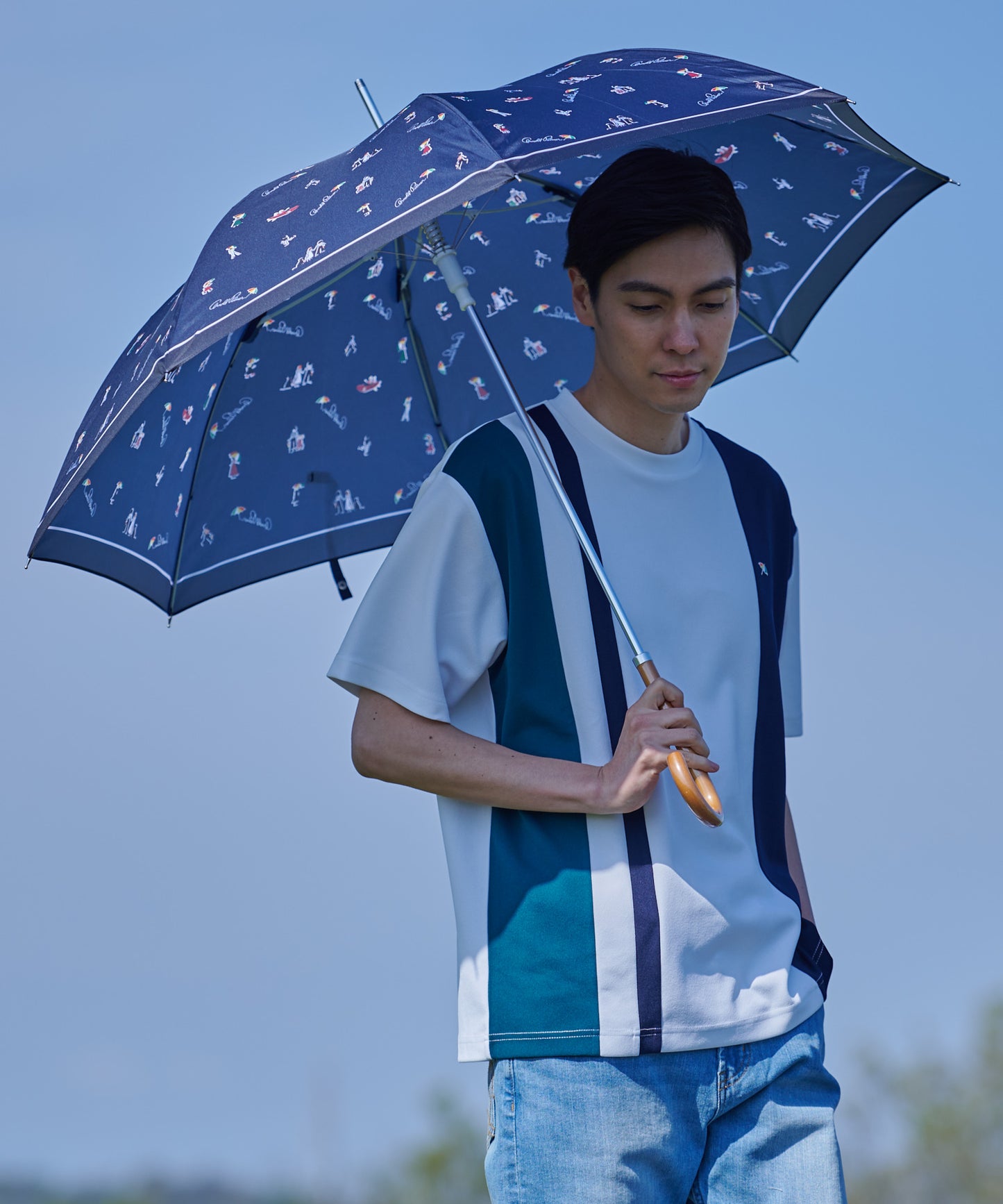 【残り2点】アート総柄晴雨兼用シェア長傘 ※ラッピング対応不可