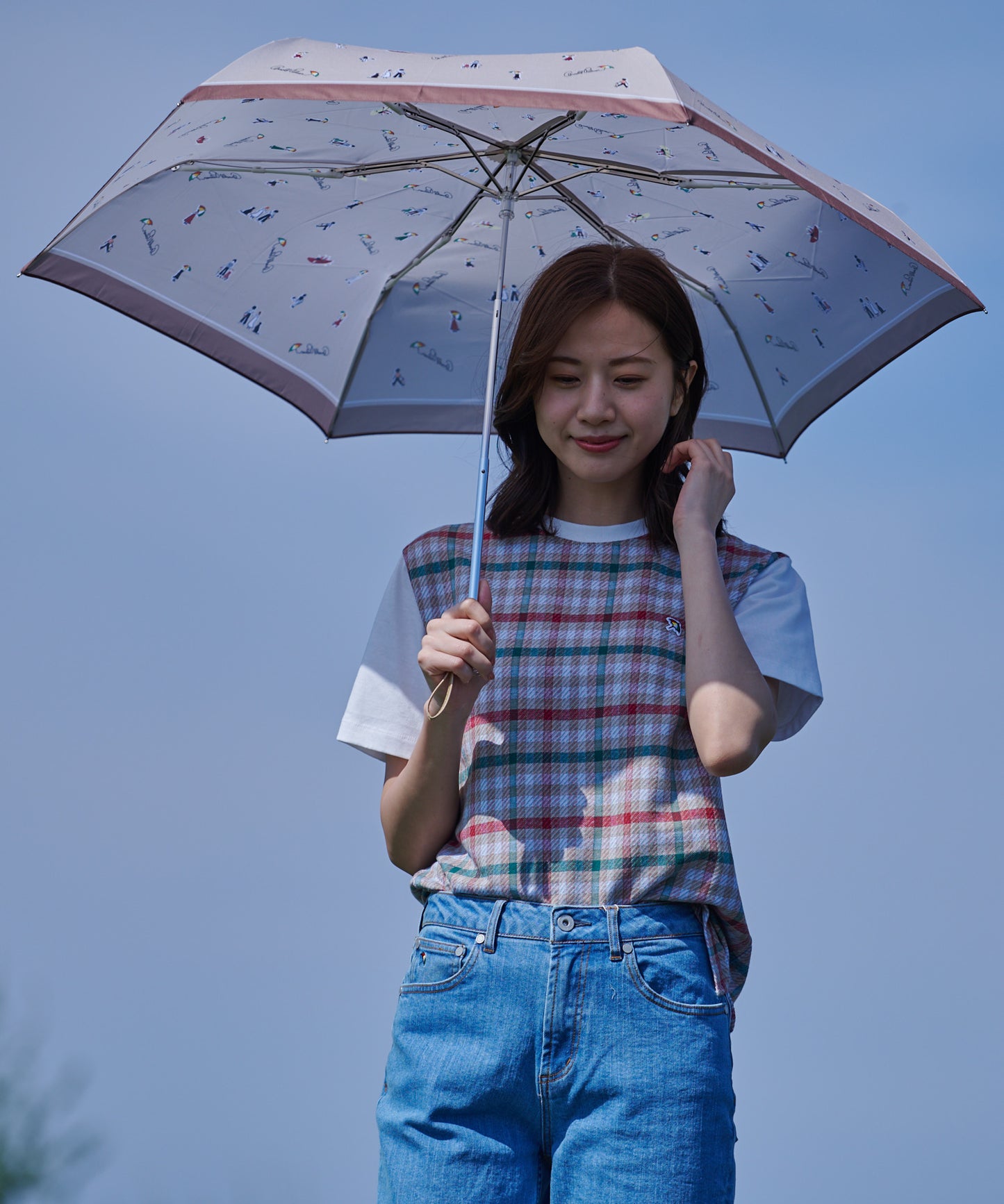 【残り2点】アート総柄晴雨兼用シェア折り畳み傘
