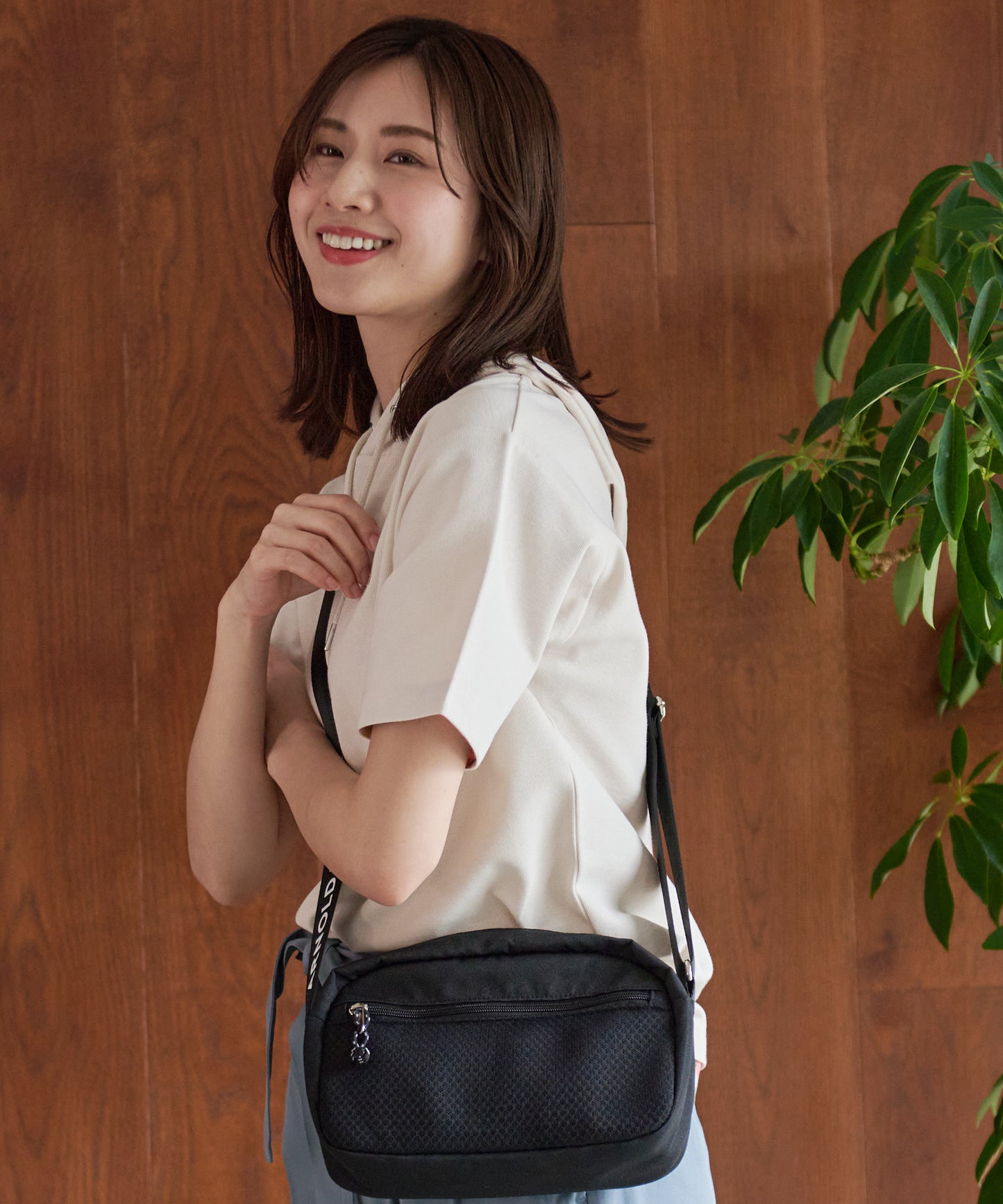 【残り3点】メッシュコンビ シェアショルダーバッグ
